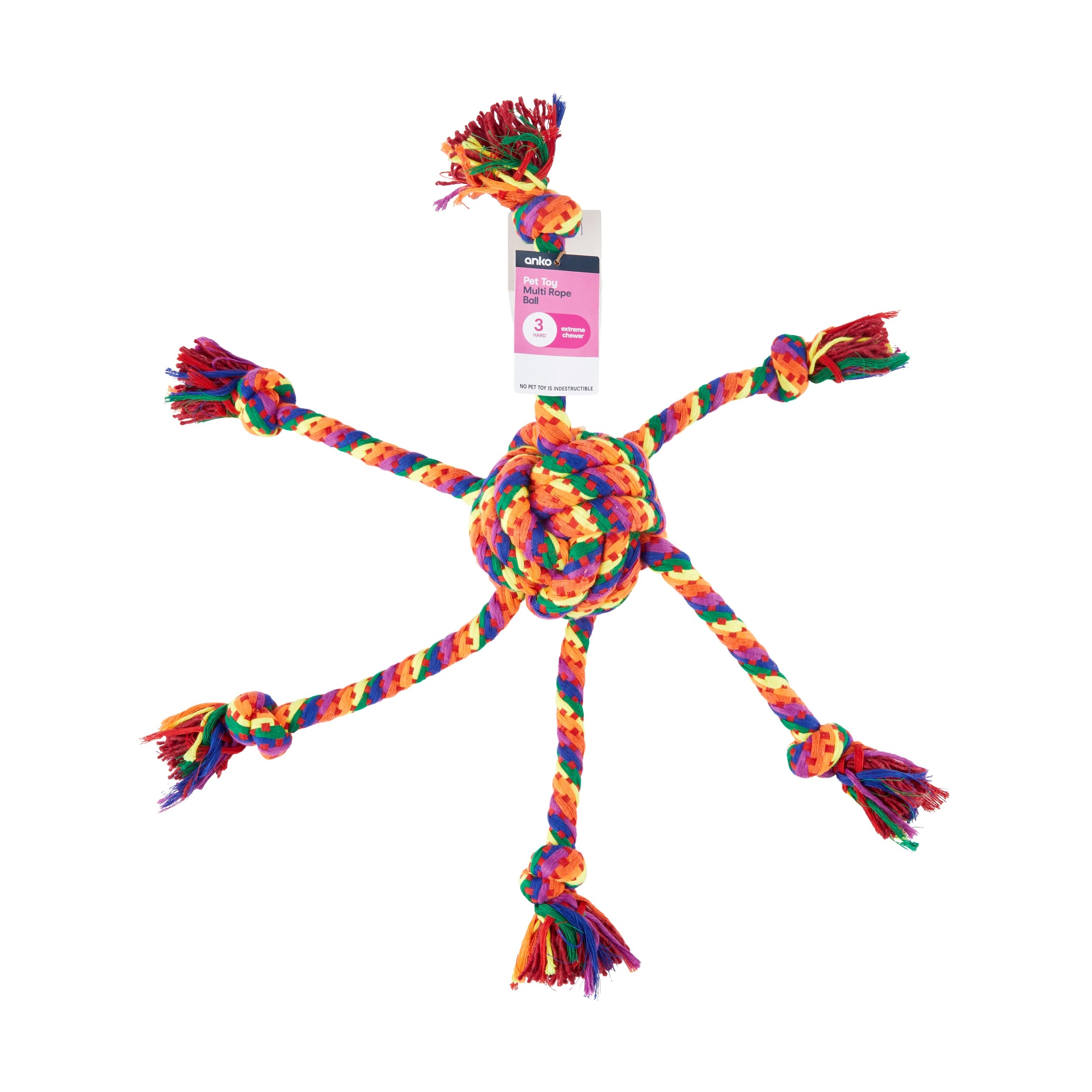 4 Pet Toy Multi Rope Ball, 4 of 4