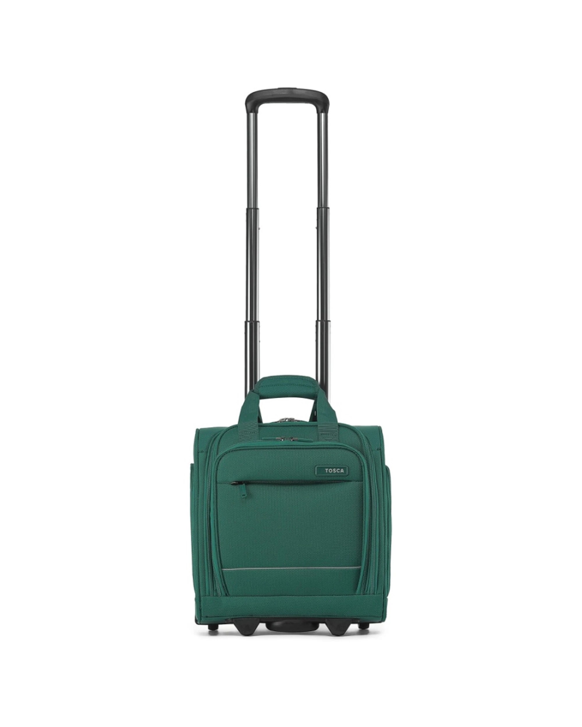 1 Tosca So Lite Onboard Wheel Bag Fabric Compact Travel With Wheels Emerald - Green, 1 of 3