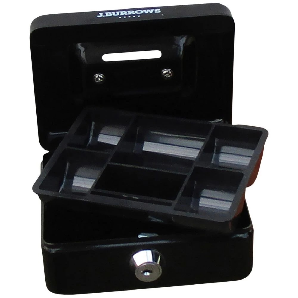 1 J.Burrows Mini Cash Box Black, 1 of 4