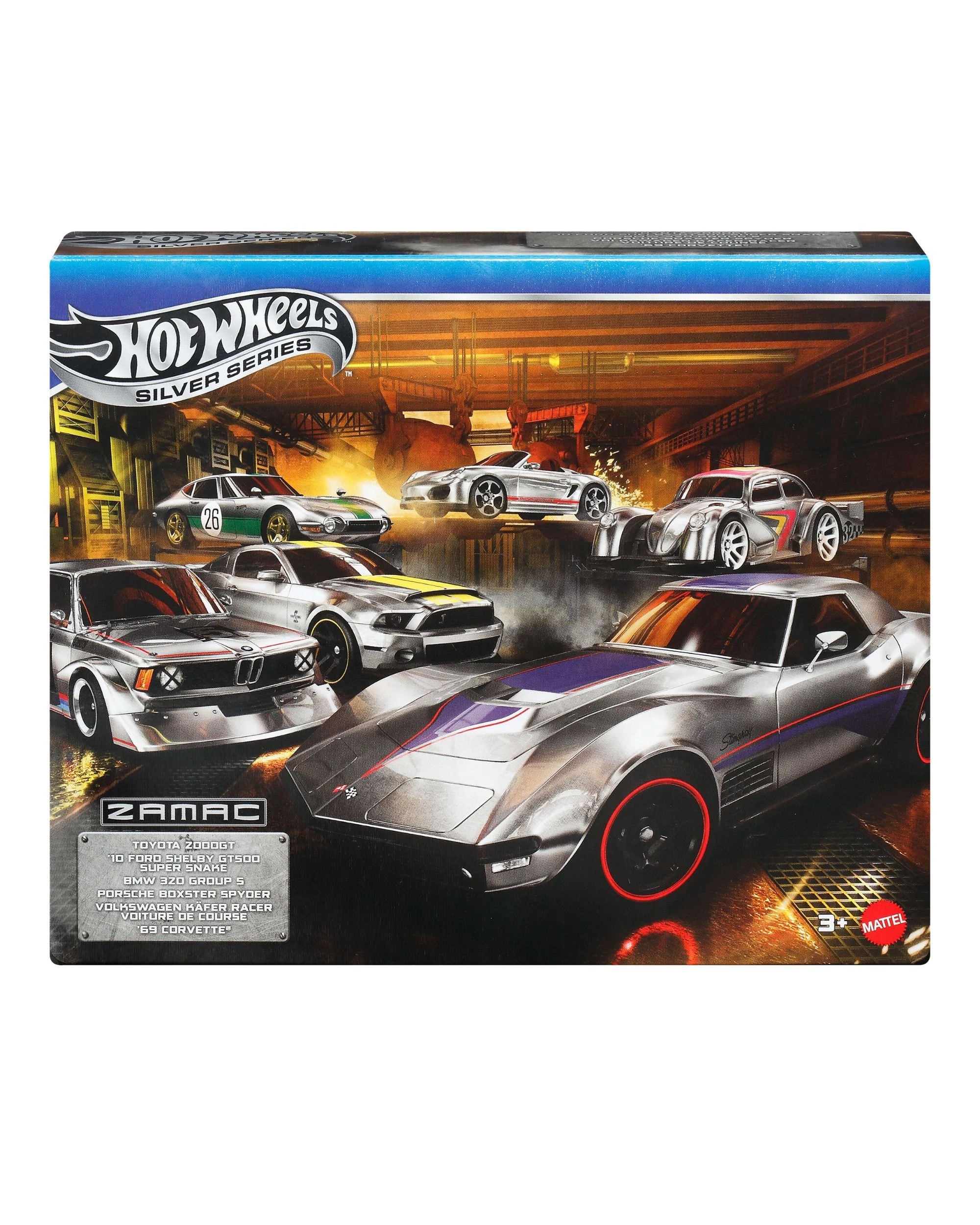 2 Hot Wheels 1:64 Scale Die - Cast Toy Cars Set of 6 Zamac Vehicles - Multi, 2 of 6