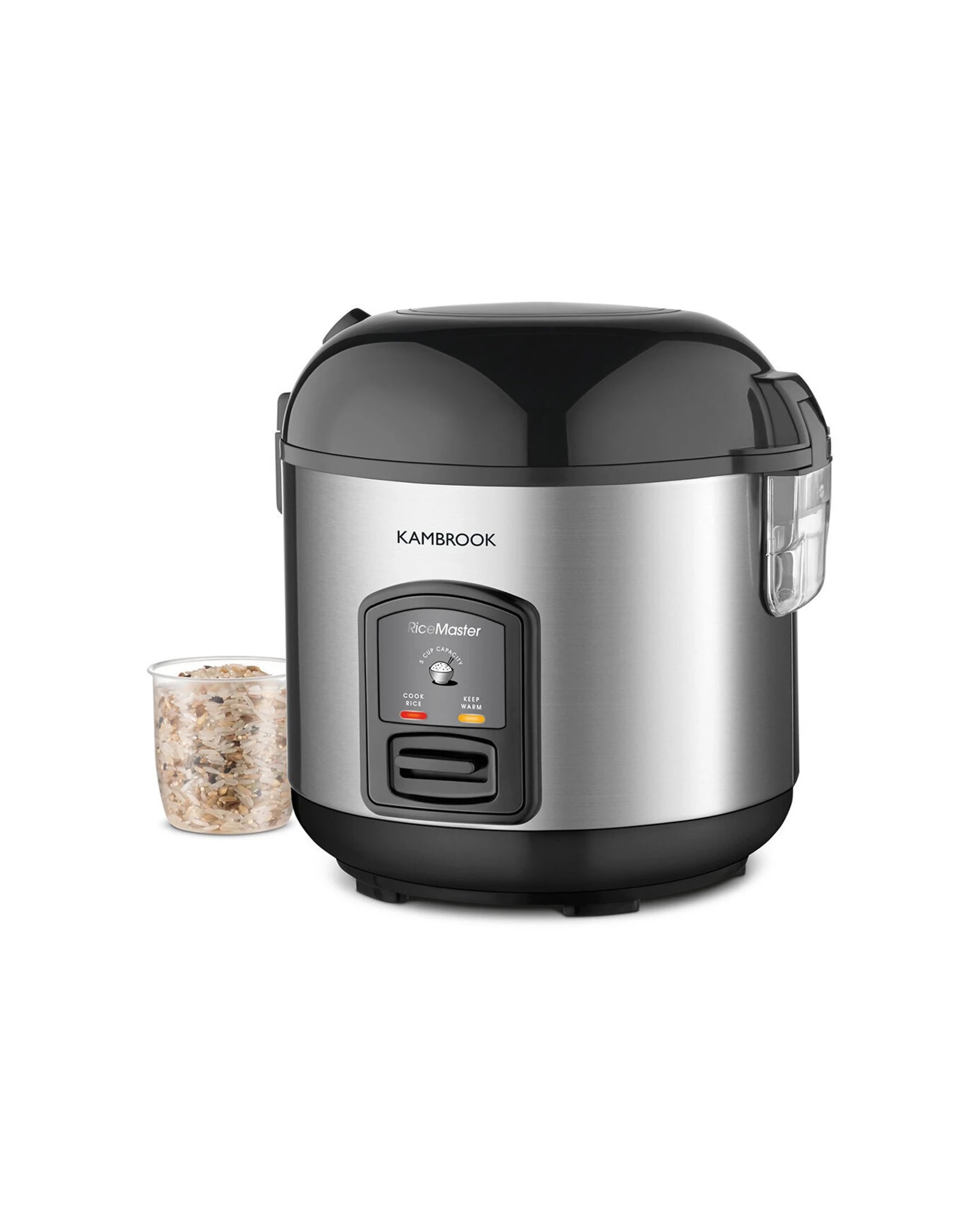 1 Kambrook Rice Master Electric 5 Cup Rice Cooker/steamer Serving Spoon/measuring
 - Silver, 1 of 3