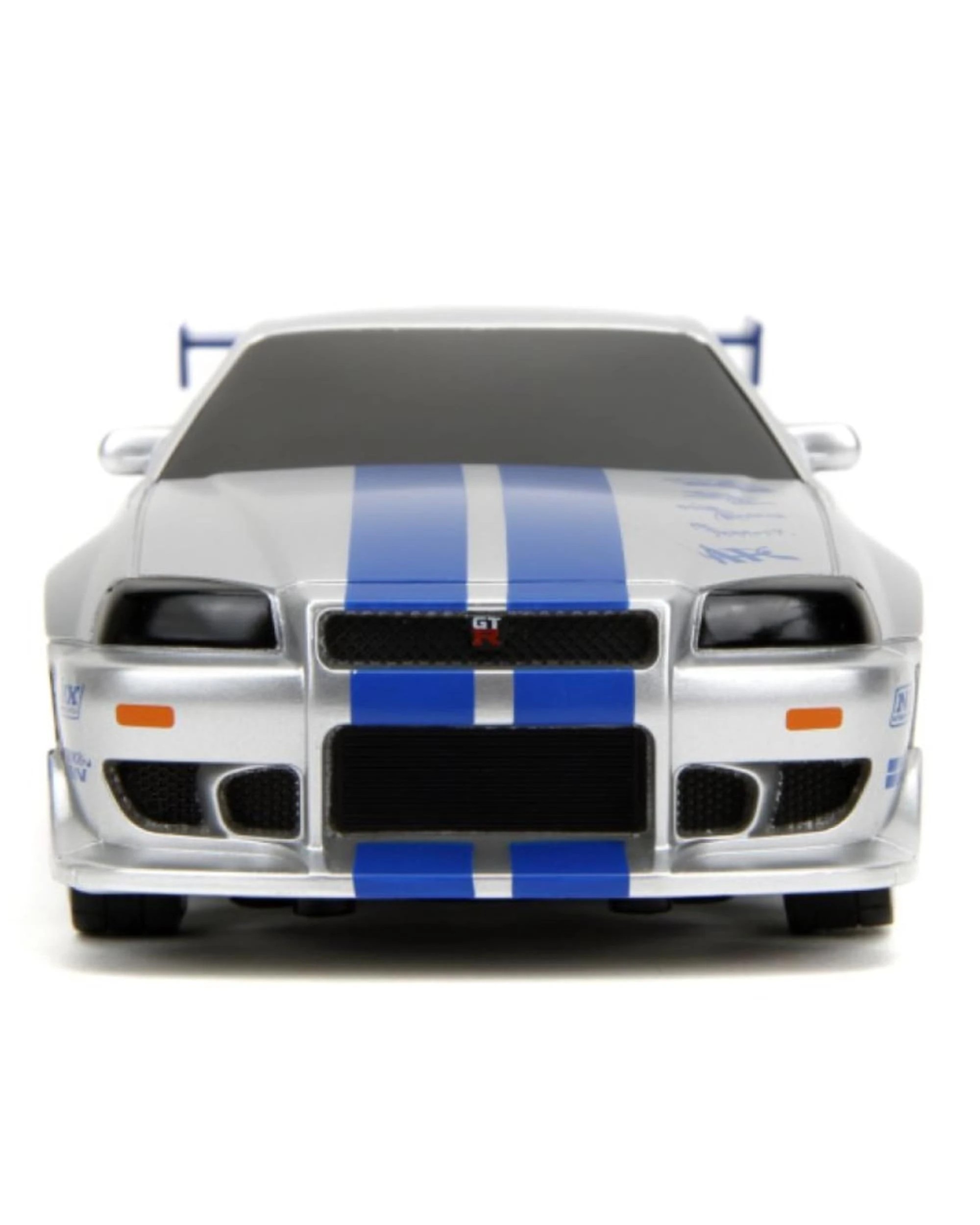 8 Jada Toys Fast and Furious 2002 Nissan Skyline GT-R BNR34 1:24 Scale RC Car, 8 of 8