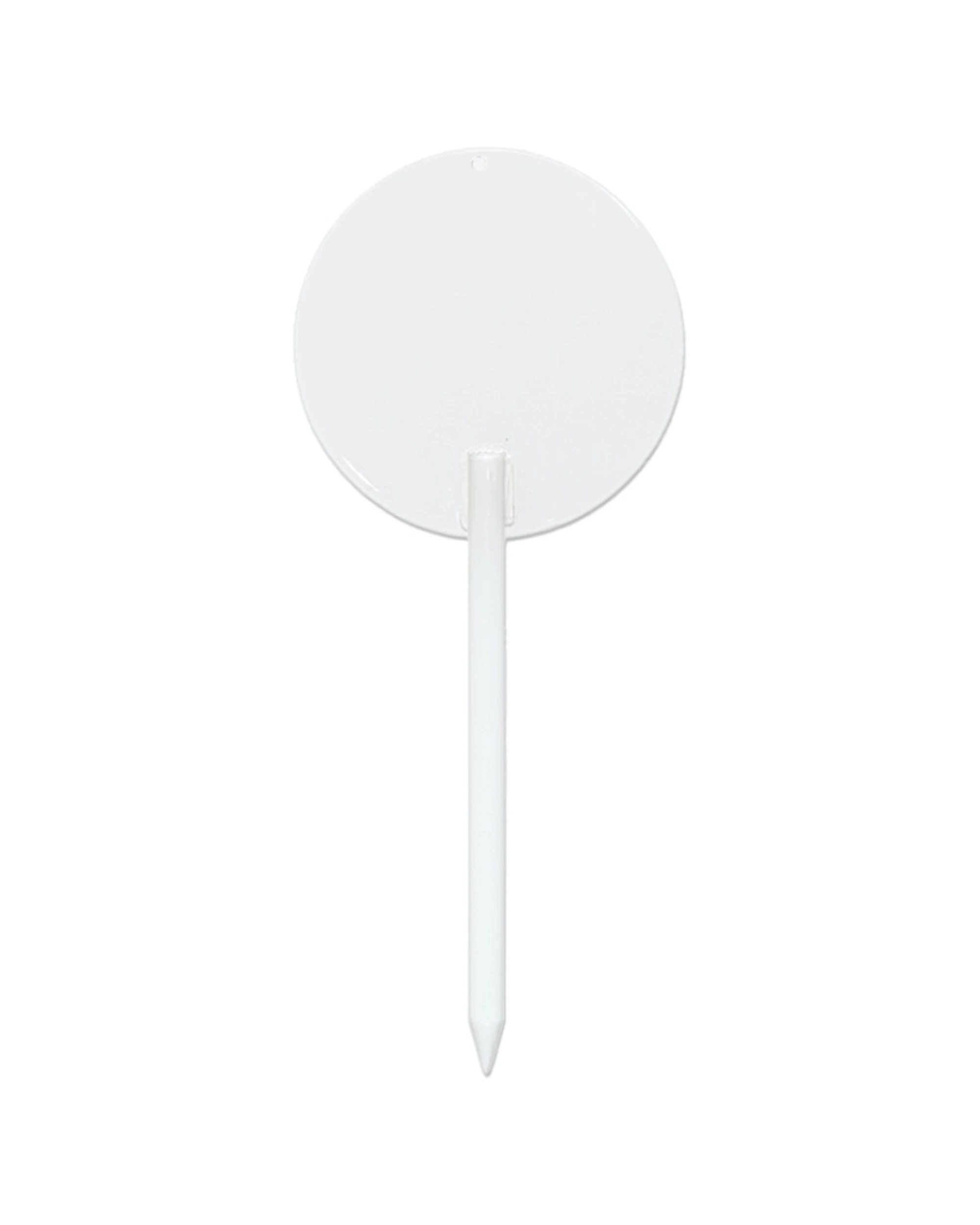 2 Victor Sports Round Field Marker Metal Spike Grass Surface Single Marker 20cm - White, 2 of 2