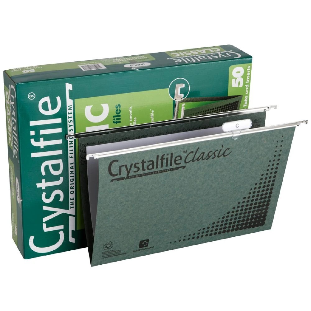 1 Crystalfile Foolscap Classic Suspension File 50 Pack, 1 of 1