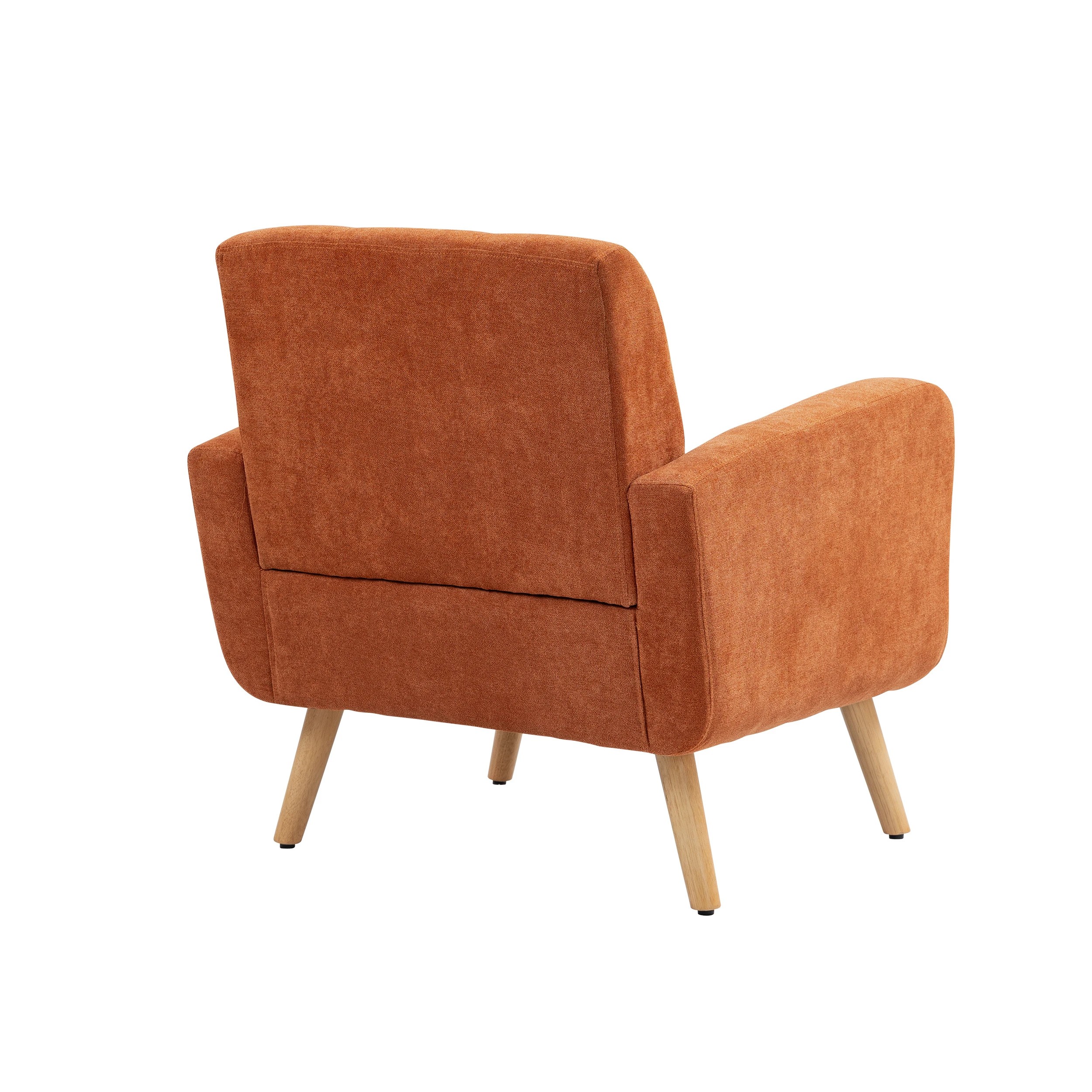 7 IHOMDEC Upholstered Tub Armchair - Orange - Orange, 7 of 10