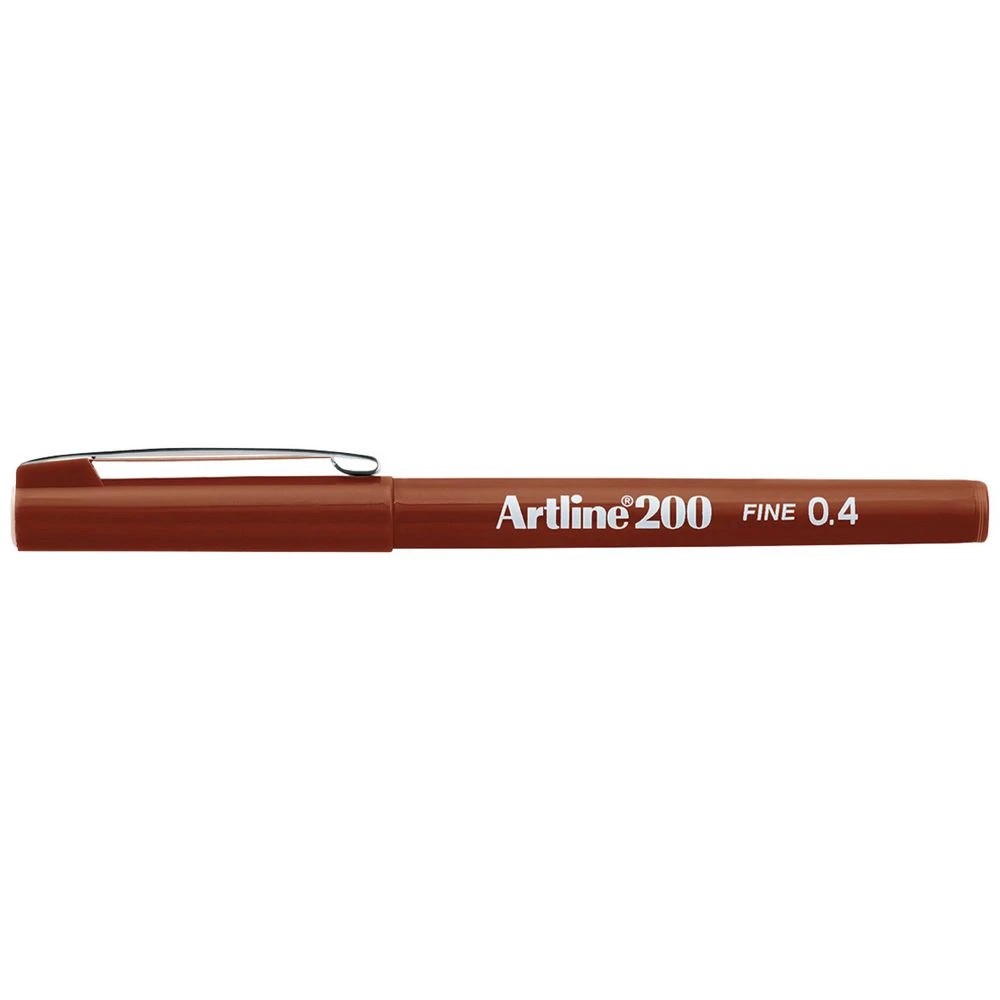 1 Artline 200 0.4mm Fineliner Brown, 1 of 2
