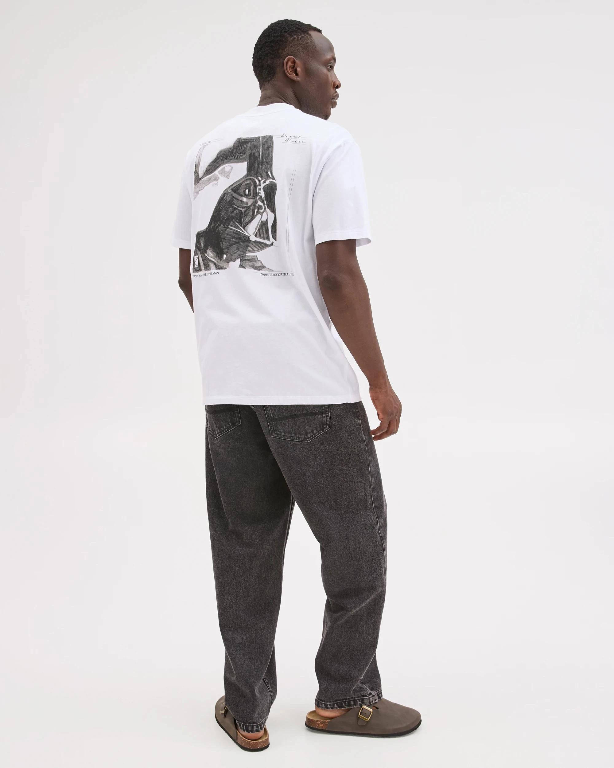 5 Disney Star Wars Australian Cotton Sketch T-Shirt VINTAGE WHITE, 5 of 5