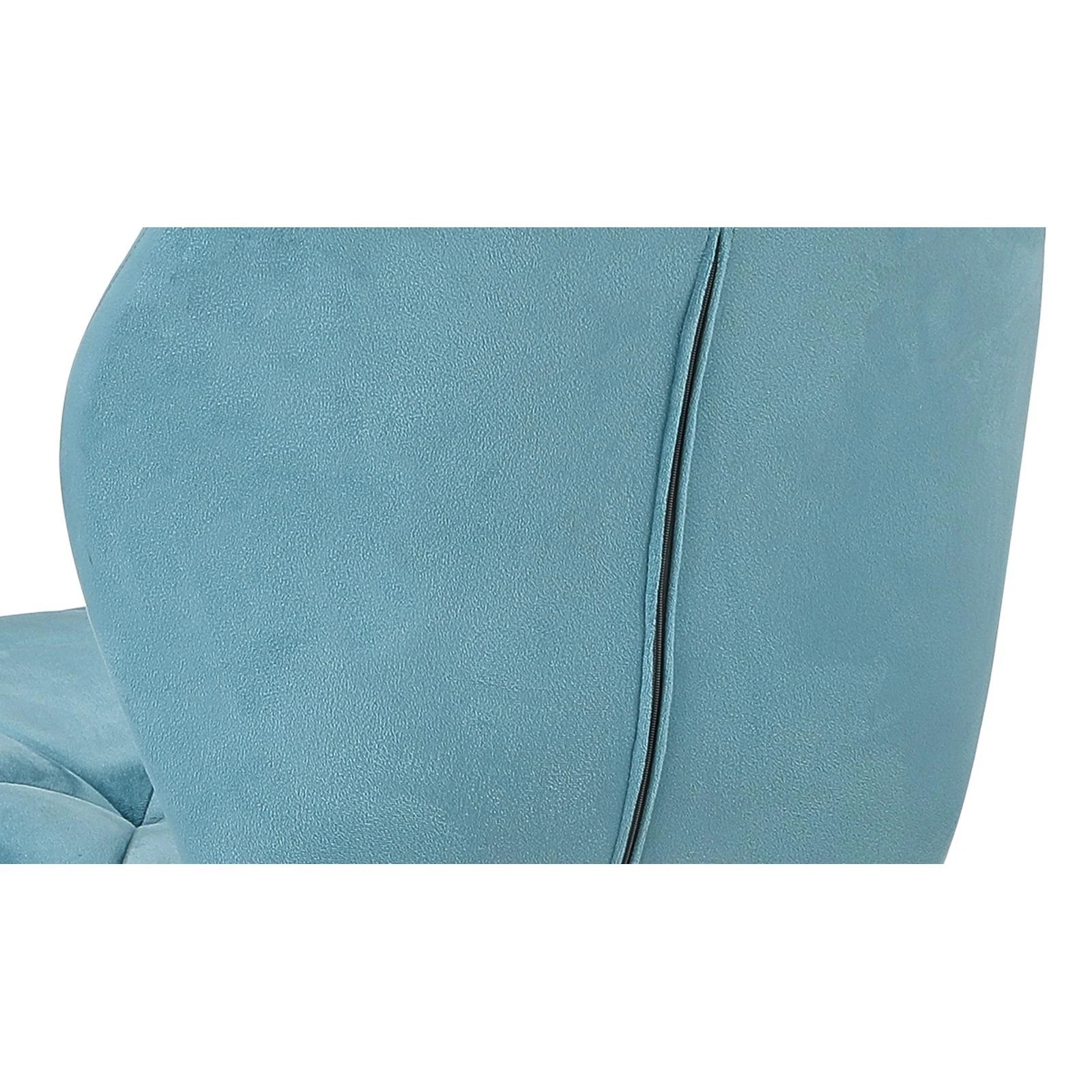 5 Oikiture Set Of 6 Dining Chairs Kitchen Chair Padded Seat High Back Velvet
 - Blue, 5 of 10