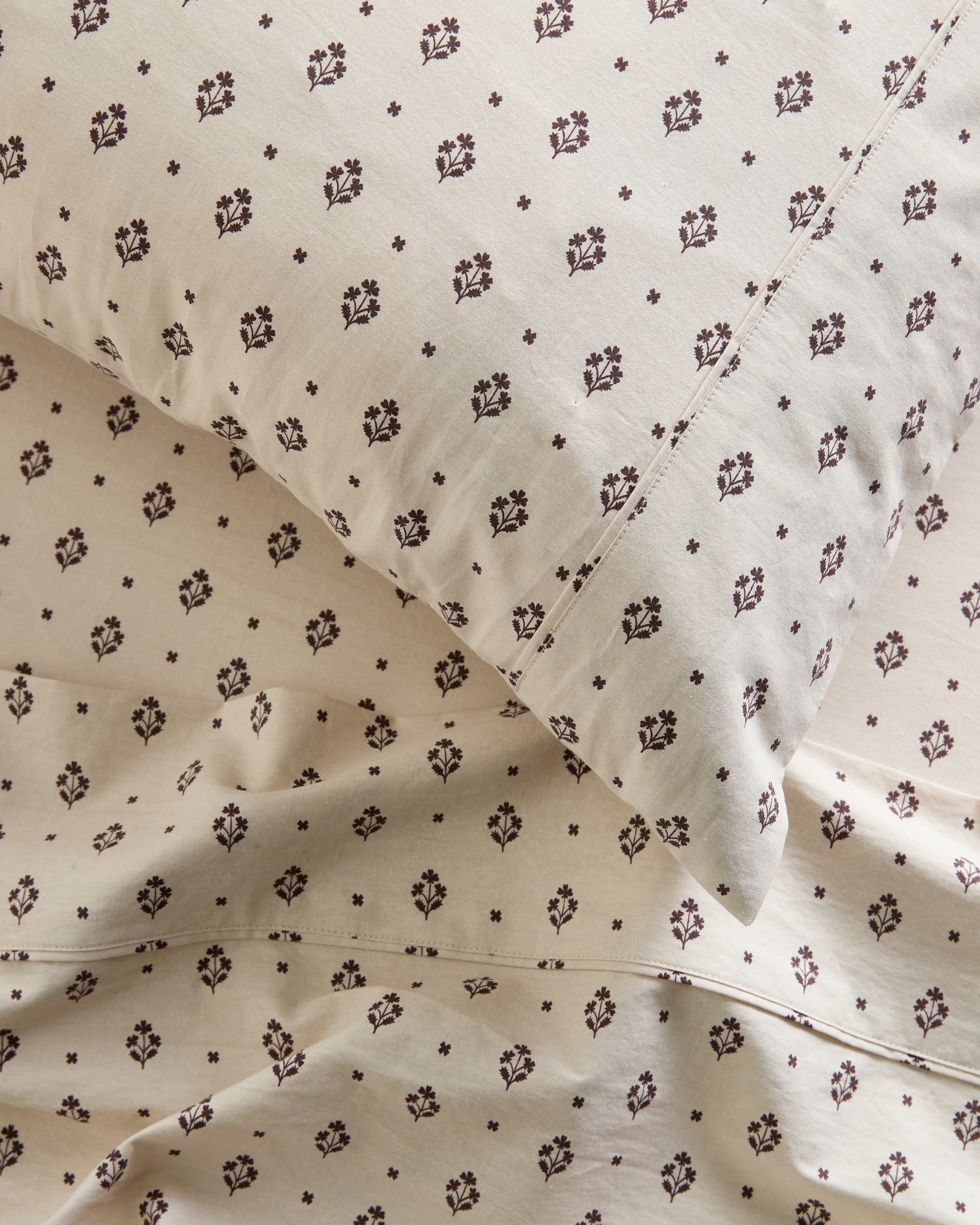 2 Target Amelia Australian Cotton Printed Sheet Set - Double Bed - Brown, 2 of 4