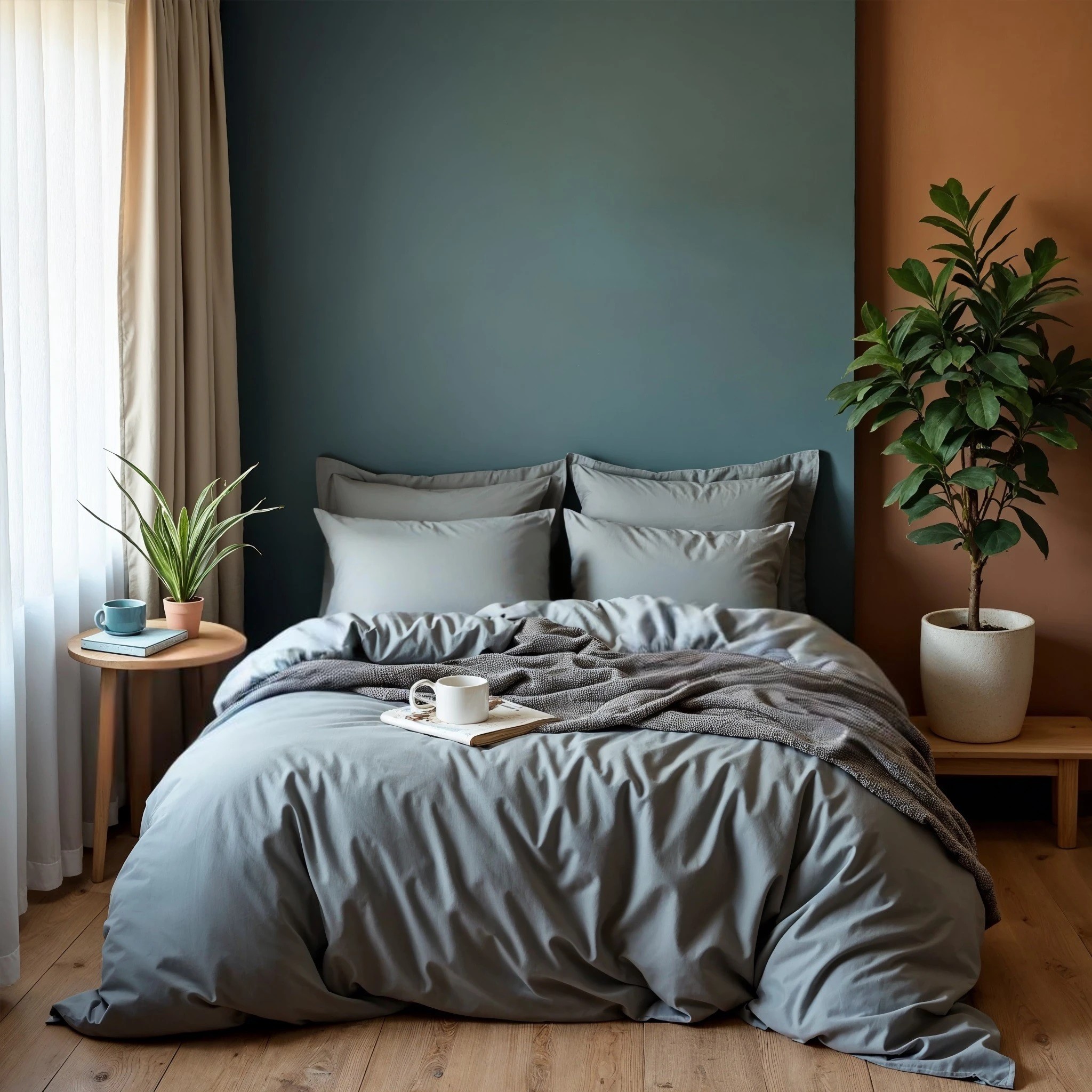 1 Royal Comfort 1000 Thread Count Cotton Blend Quilt Cover Set Premium Hotel Grade - King Bed - Charcoal, 1 of 2