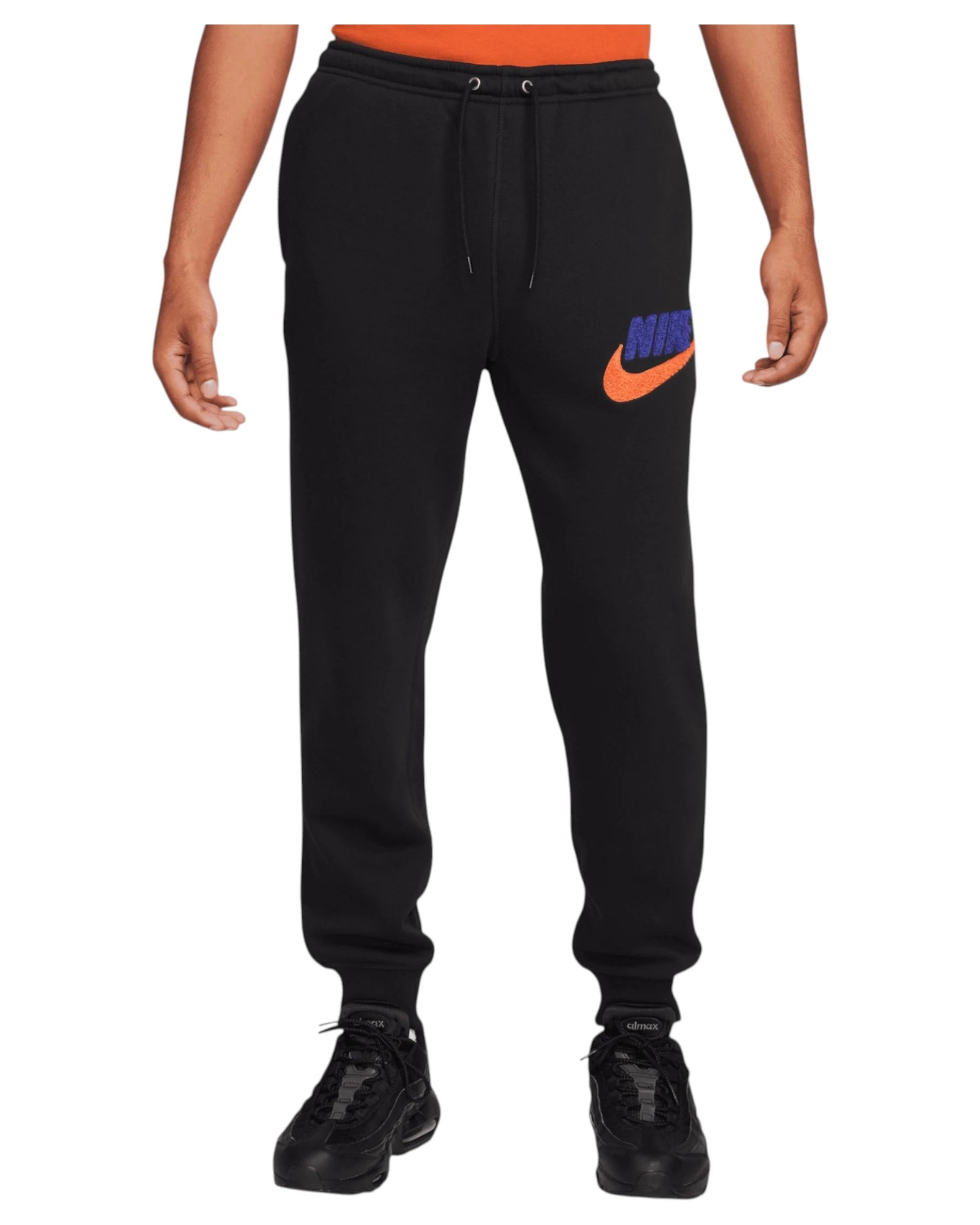 1 Nike Mens Club Fleece Joggers Black Trackies BLACK, 1 of 6