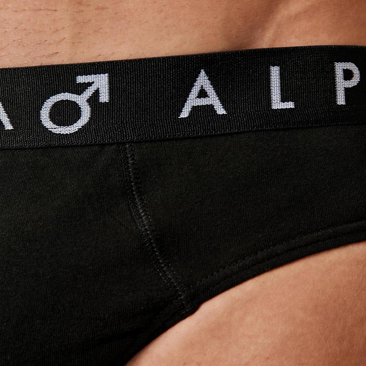 6 5 Pack Attached Elastic Hipster Briefs BLACK, 6 of 7