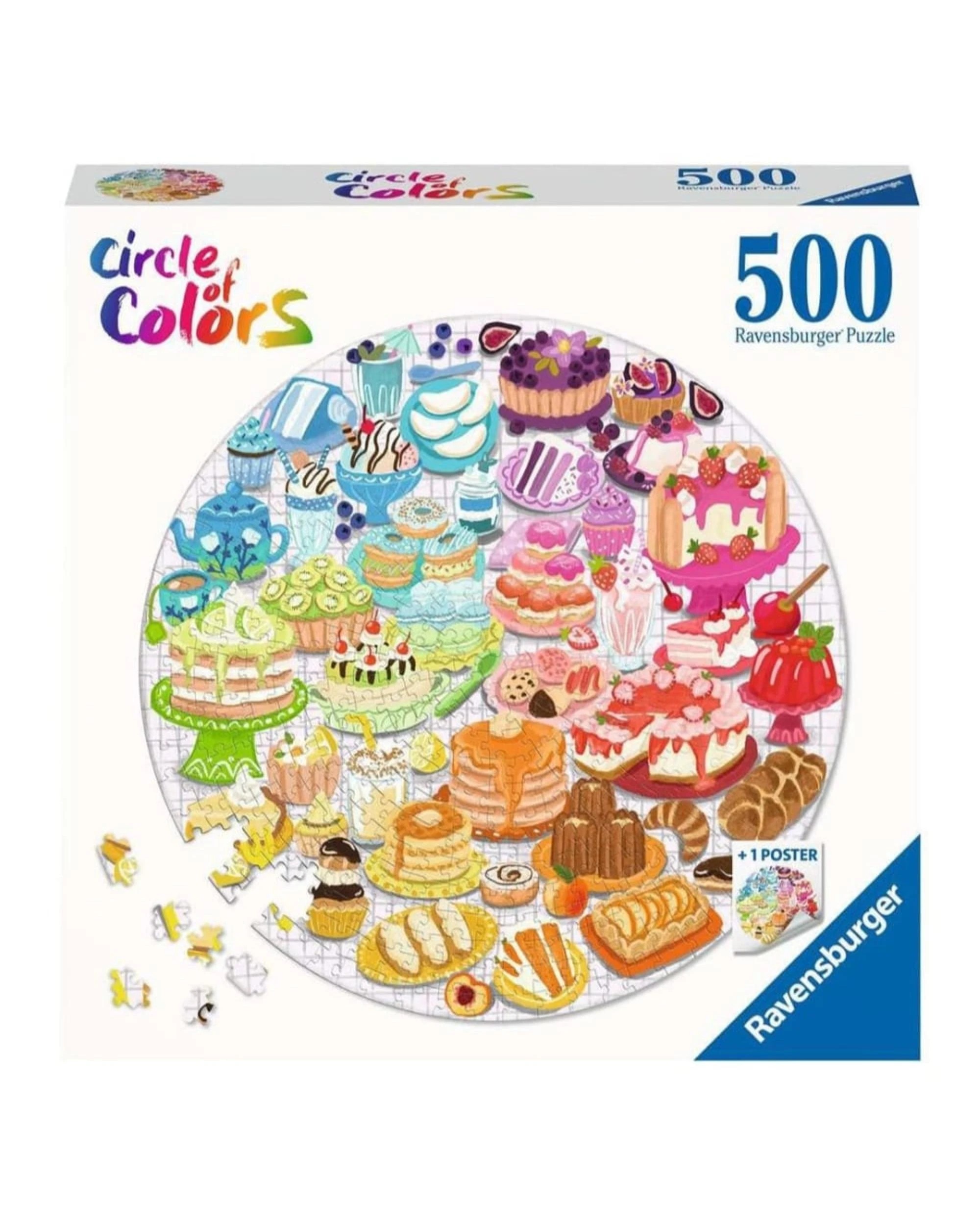 1 Ravensburger Circle of Colors Desserts 500 Piece Jigsaw Puzzle, 1 of 1