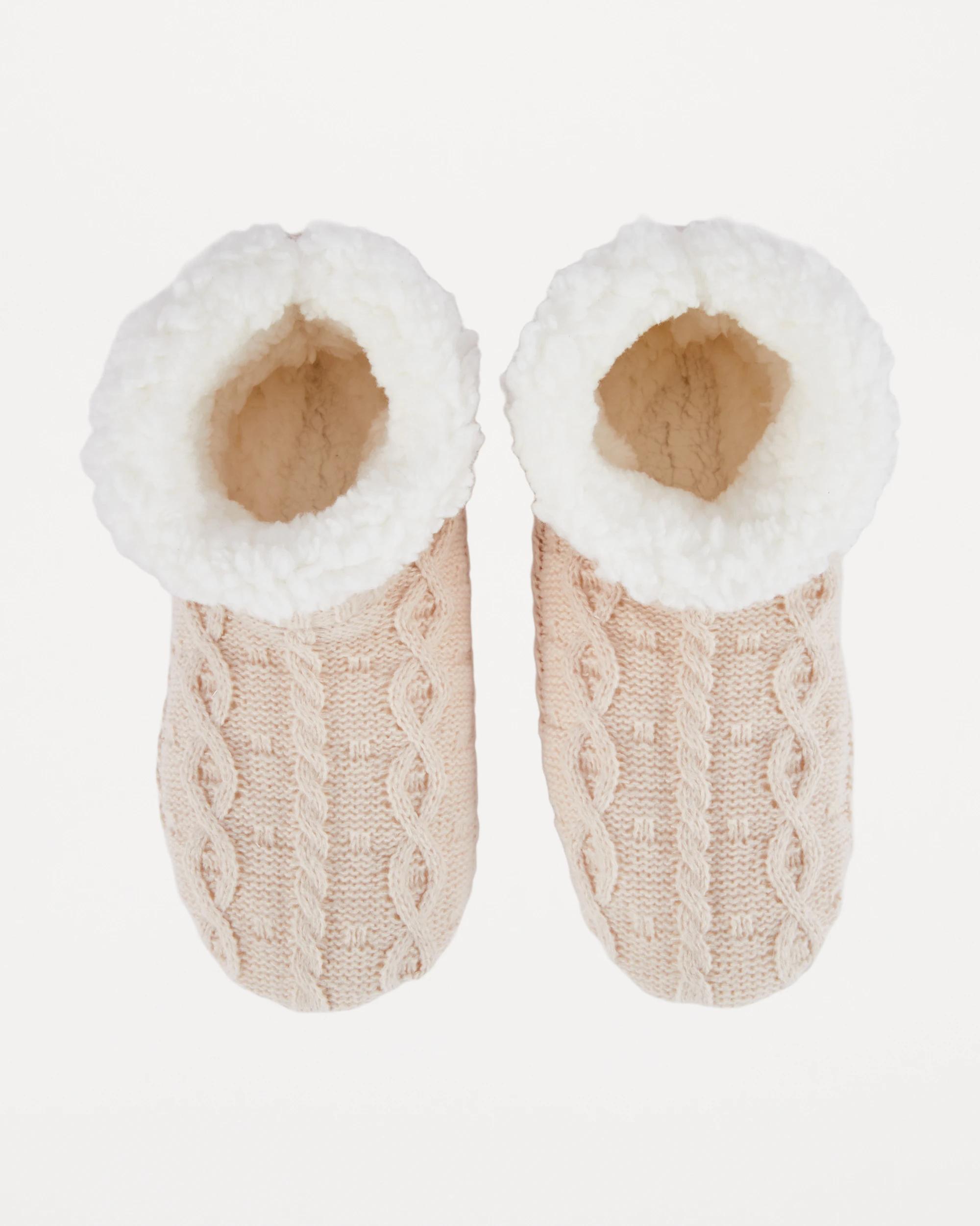 1 Cable Bootie Beige Cld, 1 of 4