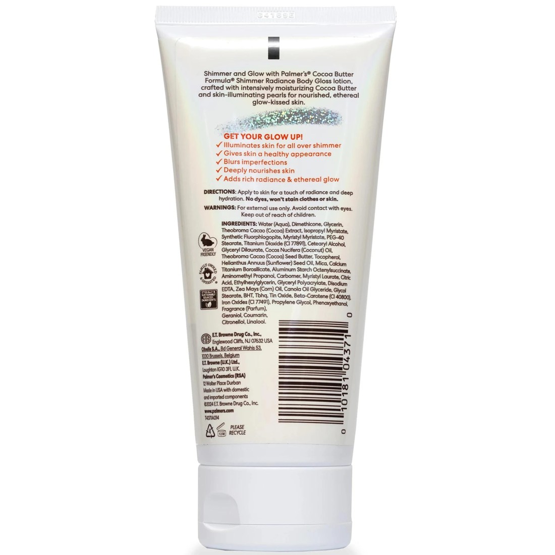 2 Palmer's Cocoa Butter Shimmer Radiance Body Gloss 155ml - Vitamin E - White, 2 of 5
