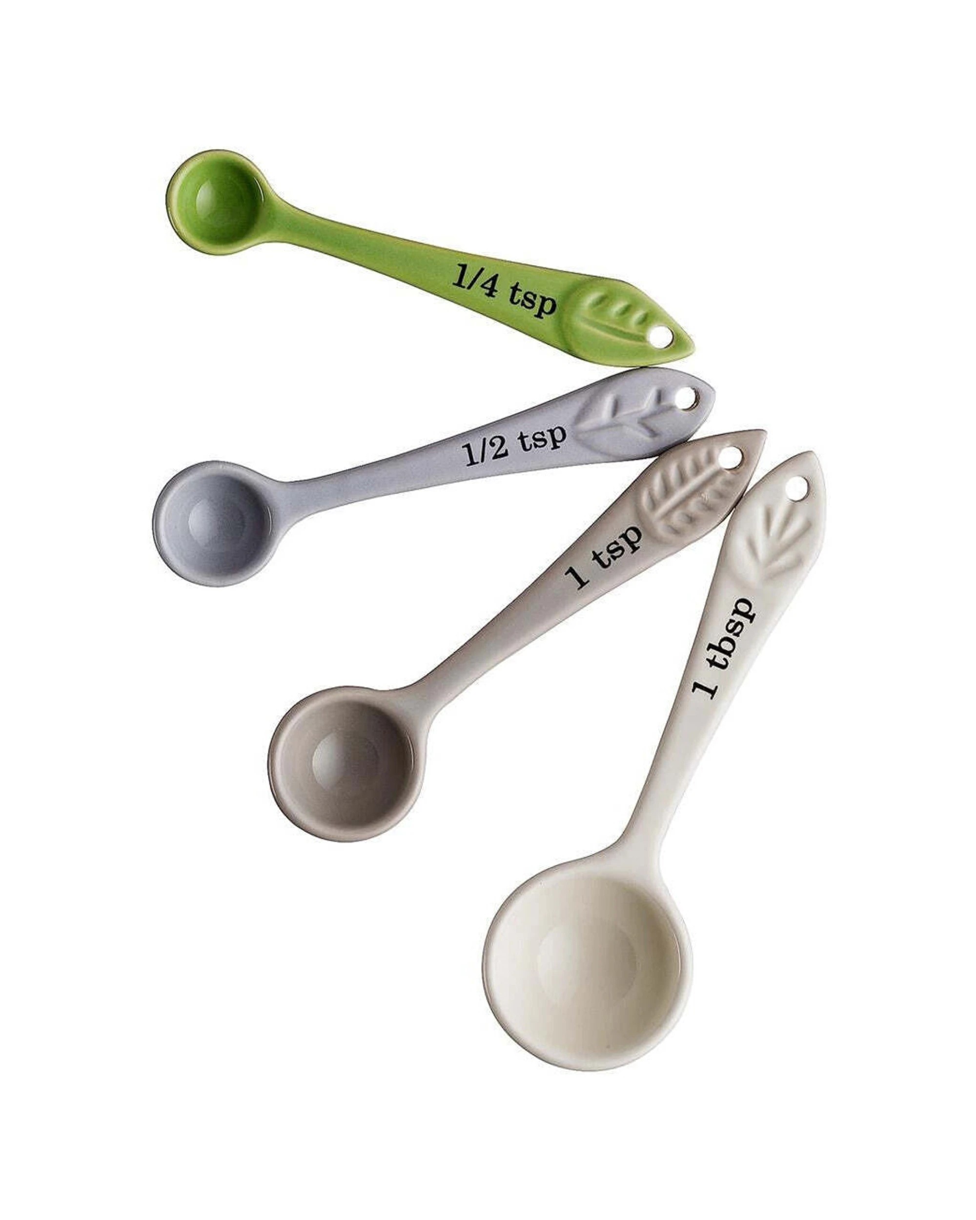 1 Mason Cash 4pc Stoneware Forest Measuring Spoon Set Kitchen Utensils, 1 of 1