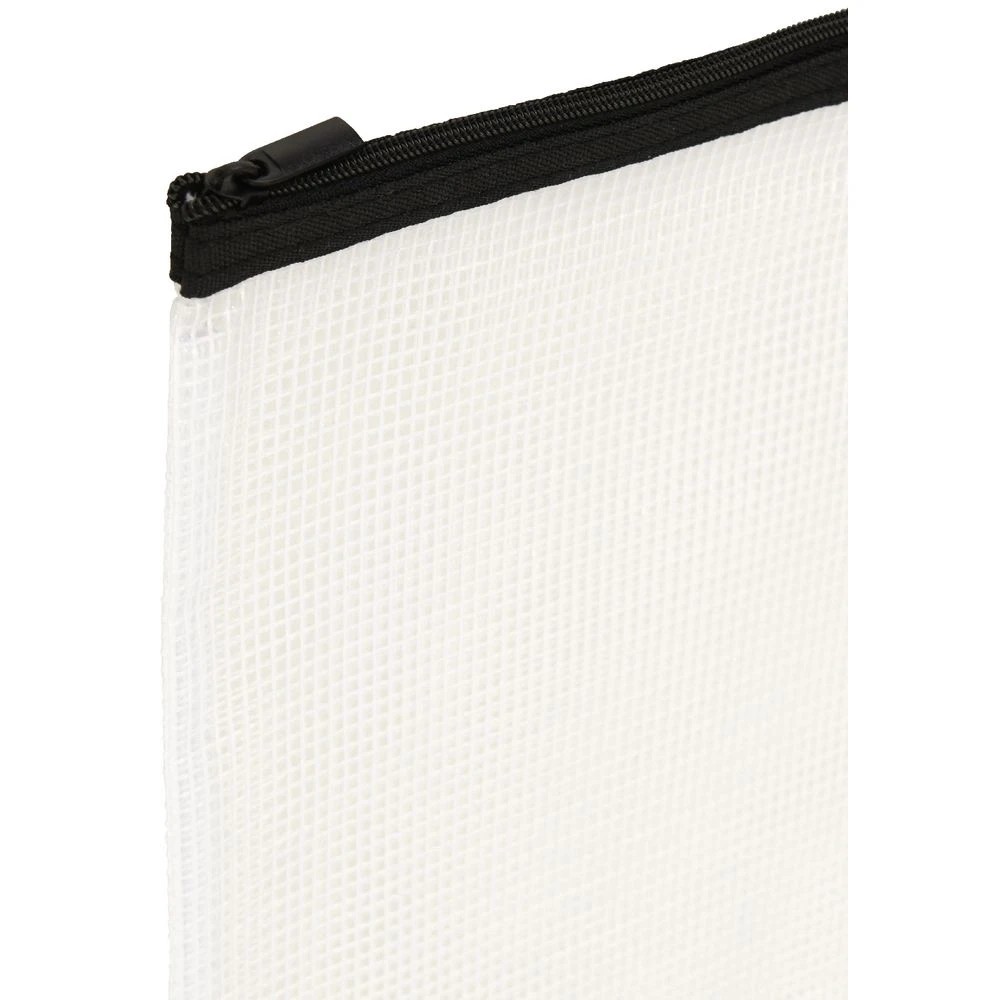 4 Studymate Single Zip Mesh Pencil Case 250 x 208mm White, 4 of 4
