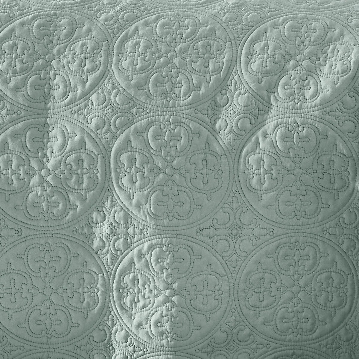 3 Aria Coverlet Set - Queen/King Bed, Sage, 3 of 7