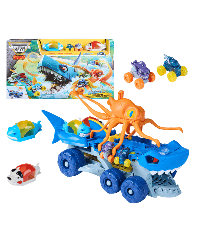 Monster Jam Mini Jams Squid Takedown Pla