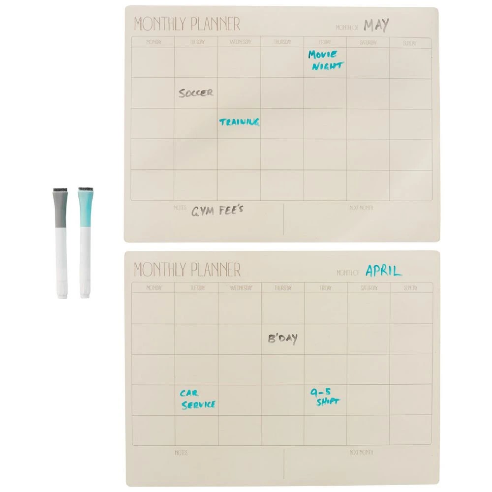 4 Otto Magnetic Monthly Planner 300x400mm 2 Pack, 4 of 4