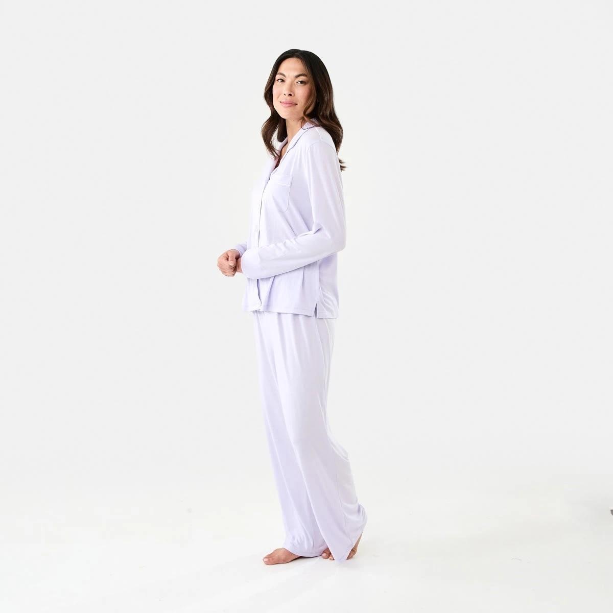 2 Long Sleeve Top and Pants Comfort Pyjama Set Lily Laven, 2 of 8
