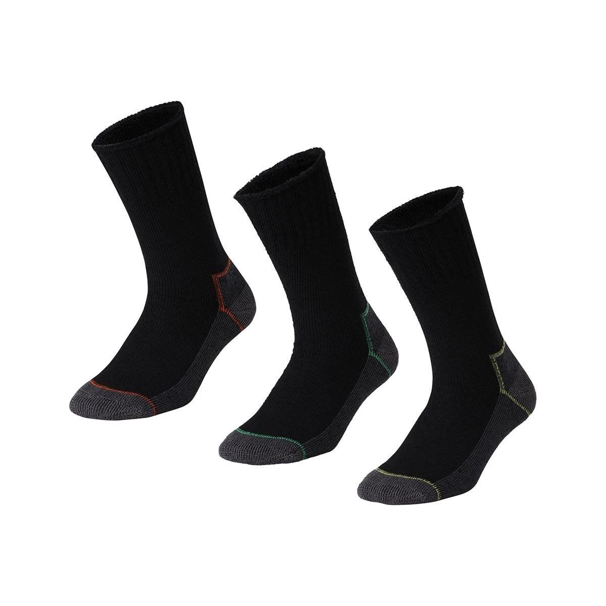 1 3 Pack Bamboo Socks BLACK, 1 of 3