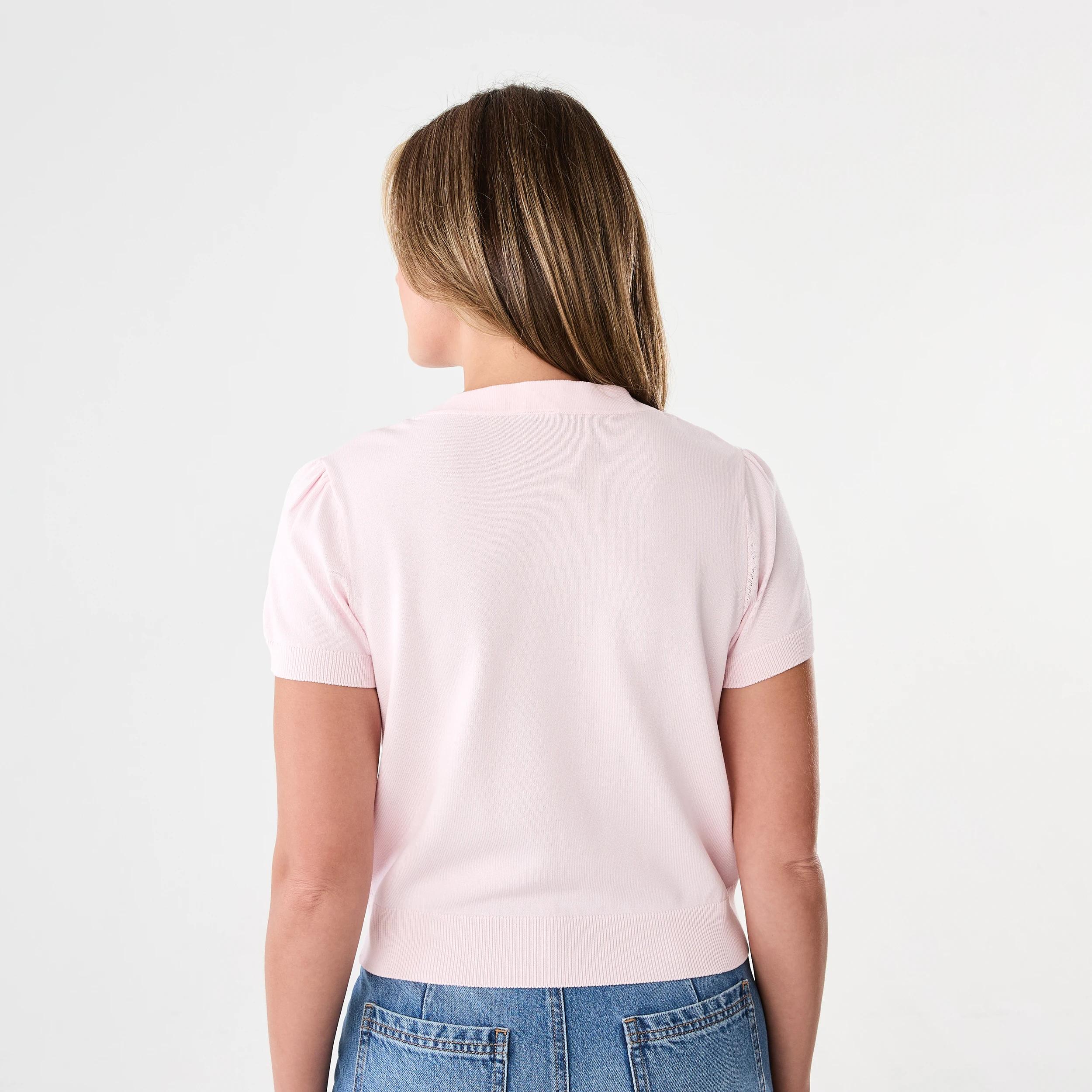 3 Puff Sleeve Button Up Top SOFT BLOSSOM, 3 of 7