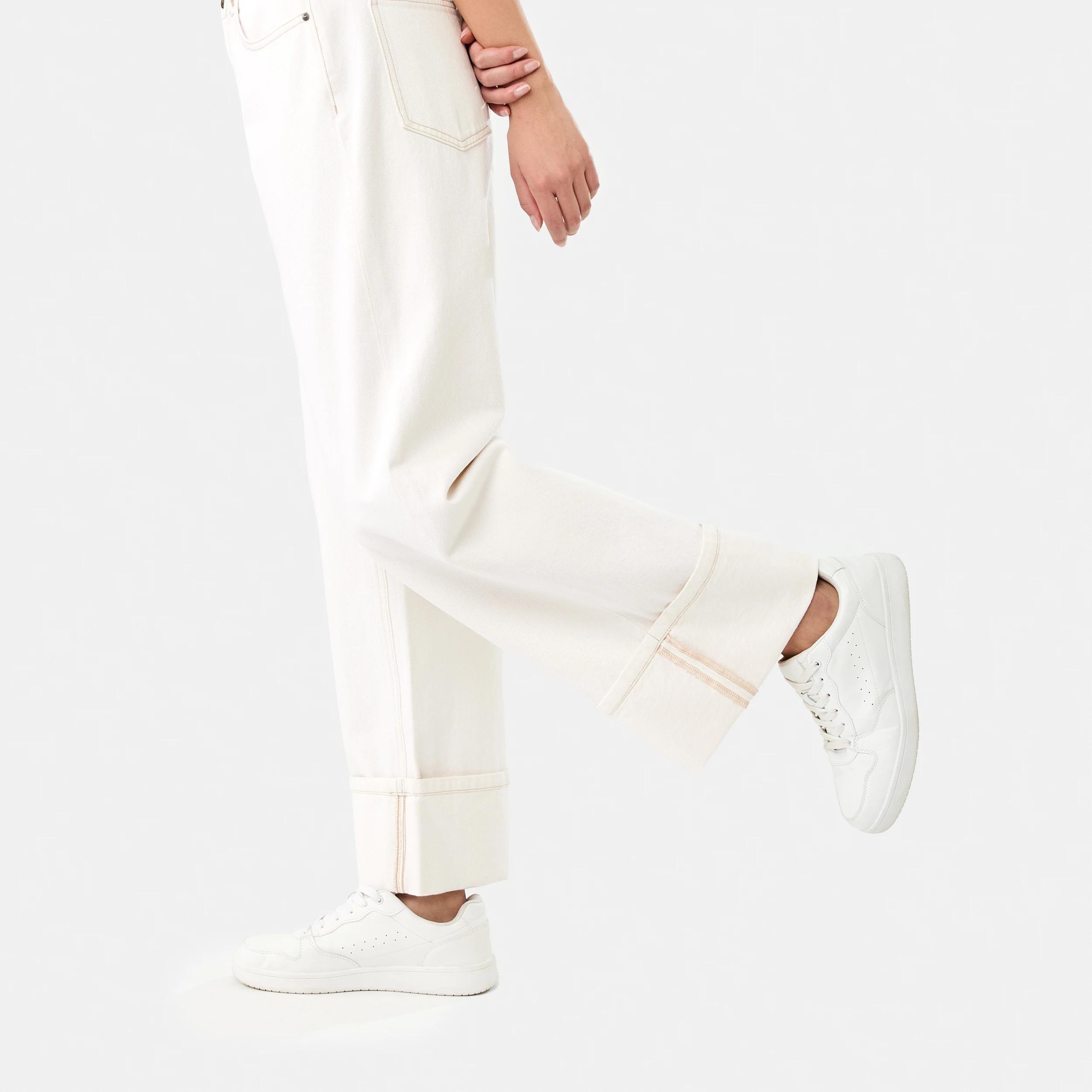 9 Cuffed Hem Jeans Ecru, 9 of 9