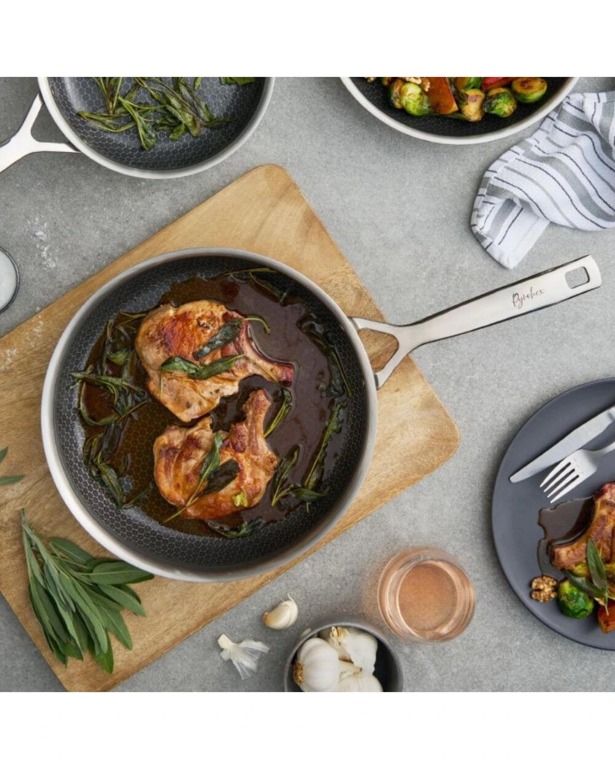 5 Pyrolux Pyrohex Tri Ply Stainless Steel 20cm Frypan, 5 of 5