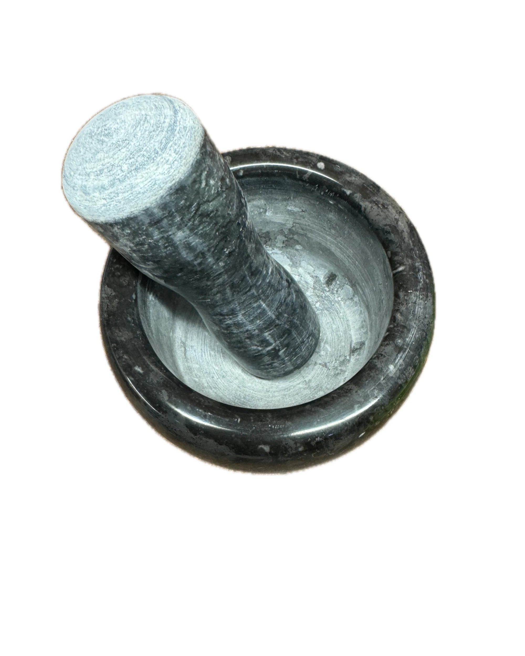 4 BR Home Stone Mortar & Pestle Herbs Spices Grinder in Dark Grey, 4 of 6