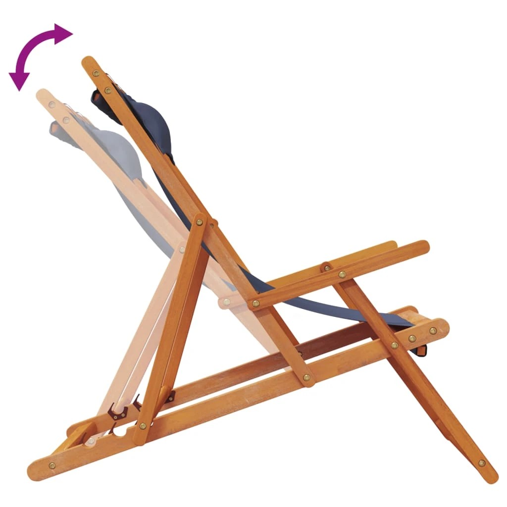 7 vidaXL folding chair Foldable - Blue, 7 of 9