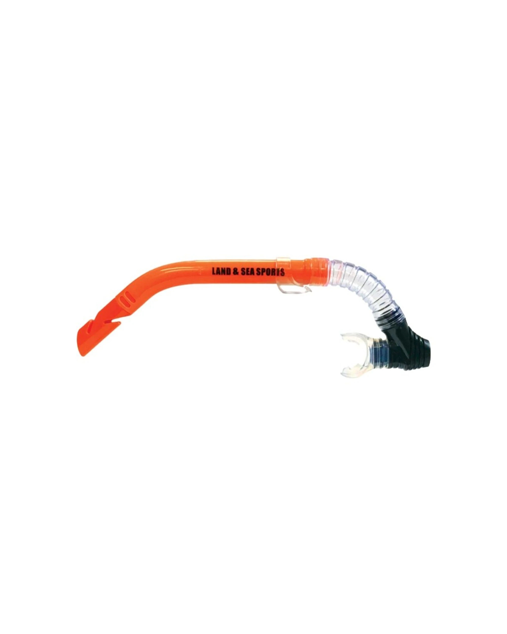 1 Land & Sea Sports Clearwater Snorkel With Silicone Mouthpiece - Orange, 1 of 1