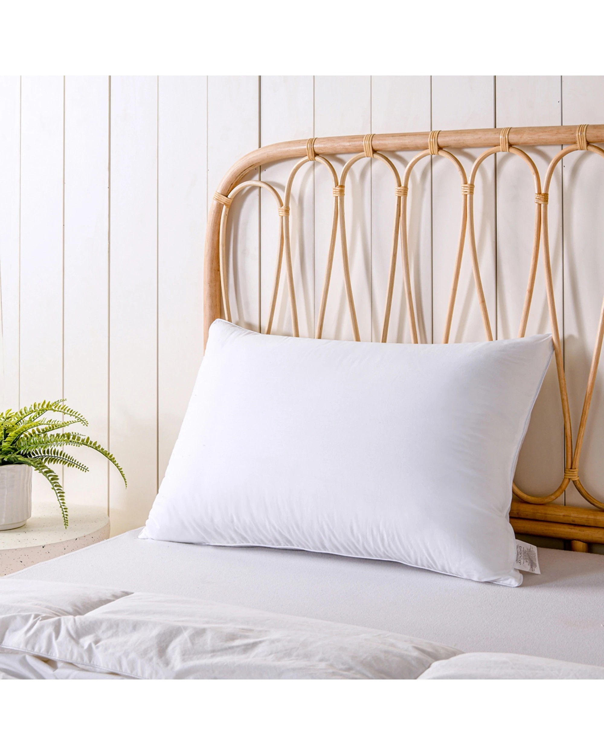 3 Bianca Sleep Medium 750g Bamboo Blend Standard Pillow - White, 3 of 3