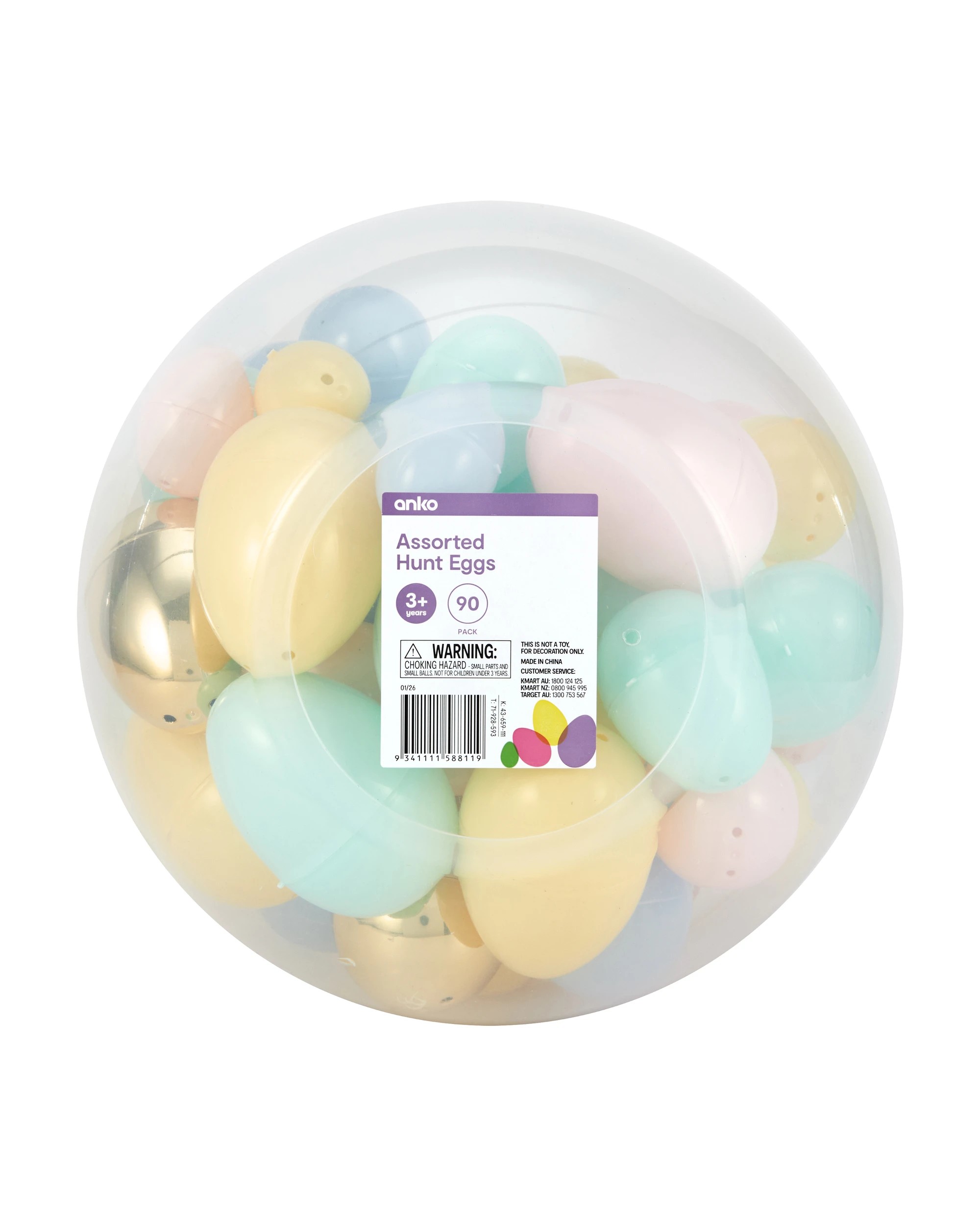 6 90 Pack Assorted Hunt Eggs, 6 of 6