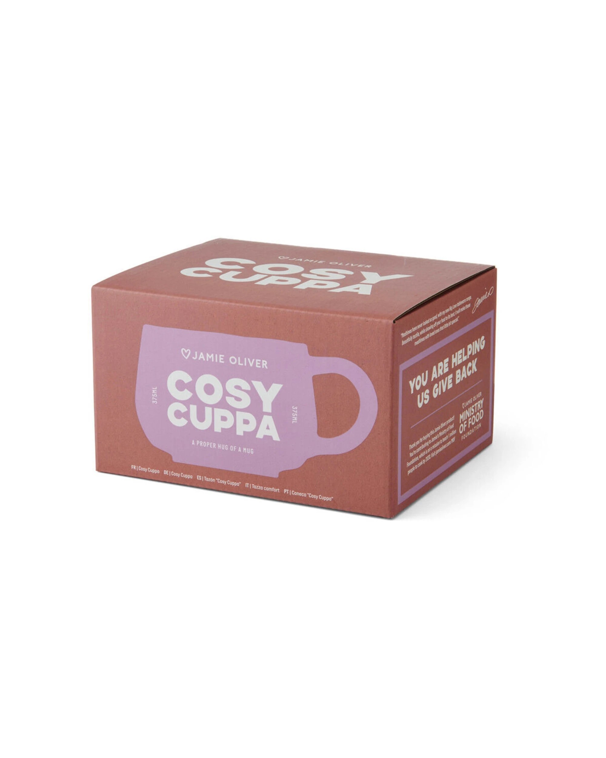 4 Jamie Oliver 4PK Big Love Cosy Cuppa Mug 375ml Stoneware Durable Everyday Use - Pink, 4 of 6
