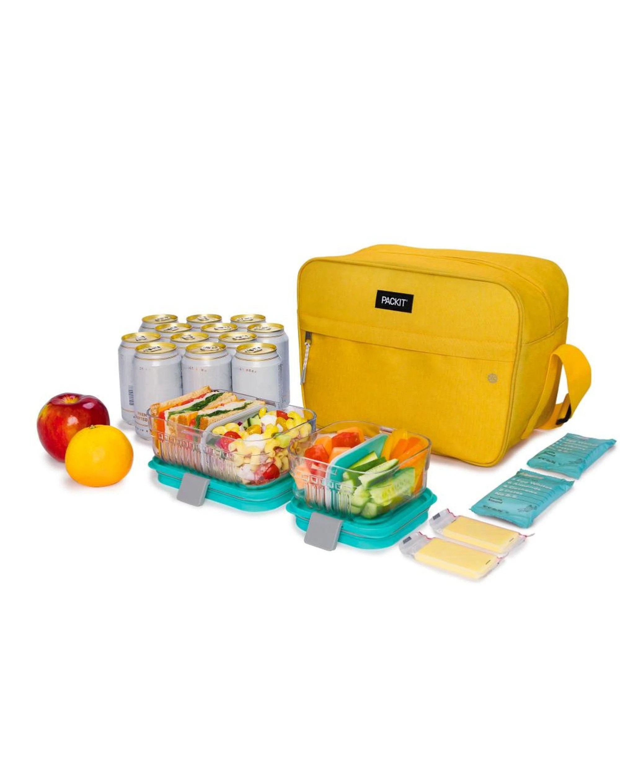 3 Packit Freezable Zuma Cooler Bag  Lemonade, 3 of 4