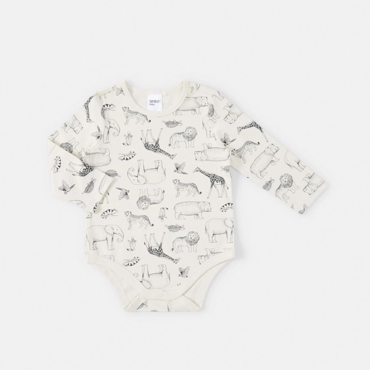 3 3 Pack Bodysuits Bge Safari, 3 of 8