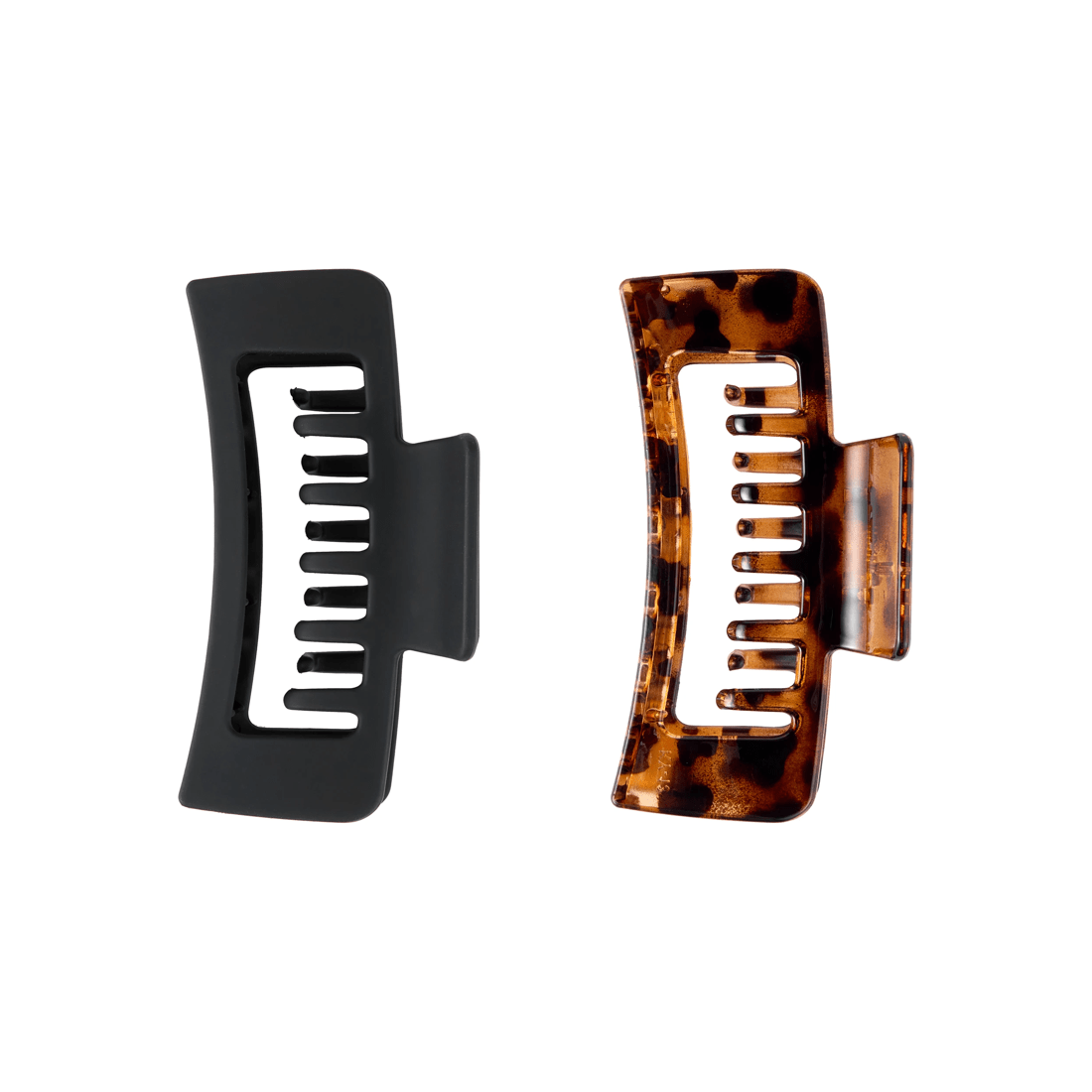 1 OXX Haircare 2 Piece Strong Hold Rectangular Claw Hair Clips, 1 of 4