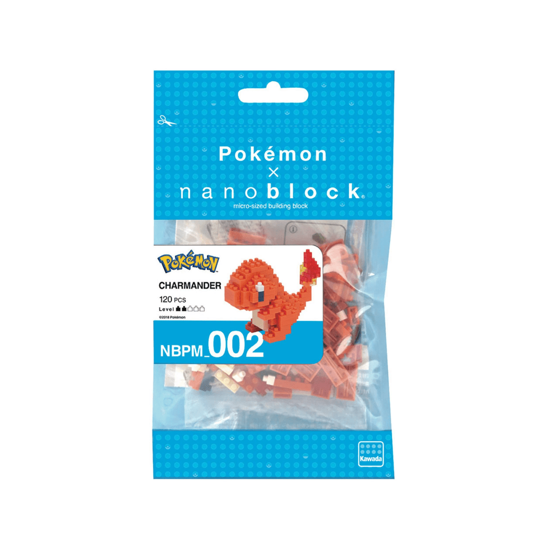 3 Kawada Nanoblock Pokemon Charmander, 3 of 3