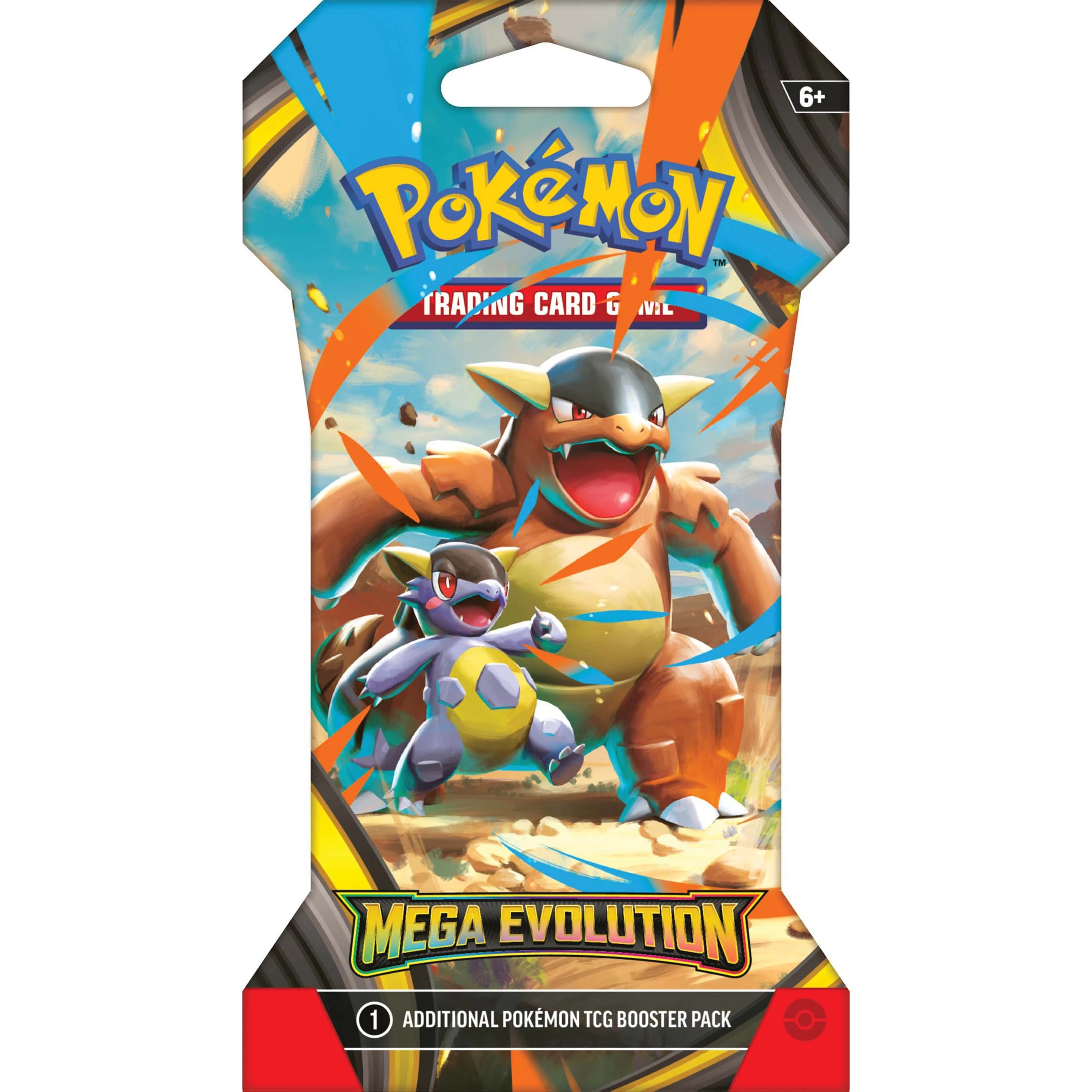 5 Pokemon Trading Card Game: Mega Evolution Blister Pack - Assorted, 5 of 6