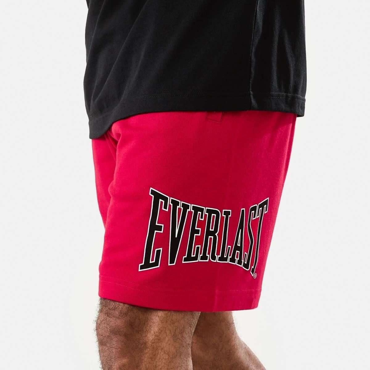 1 Everlast Mens French Terry Shorts Crimson, 1 of 8