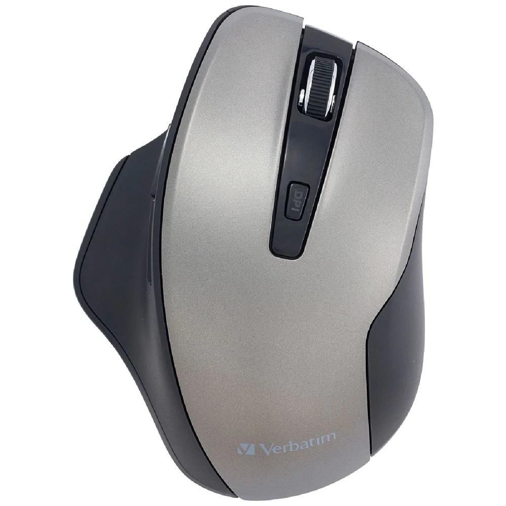 1 Verbatim Silent Ergonomic Wireless Mouse Graphite, 1 of 4
