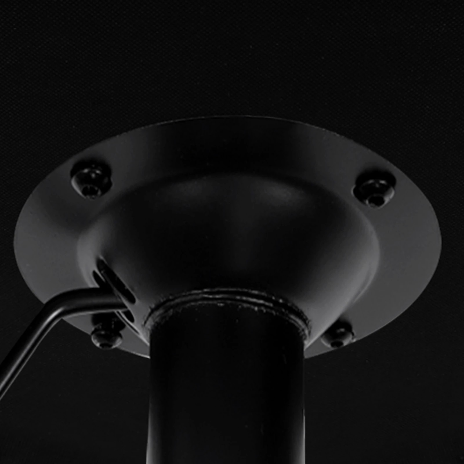 5 Alfordson 2x Bar Stools Gas Lift Leather Chairs Kitchen Swivel - All Black, 5 of 10