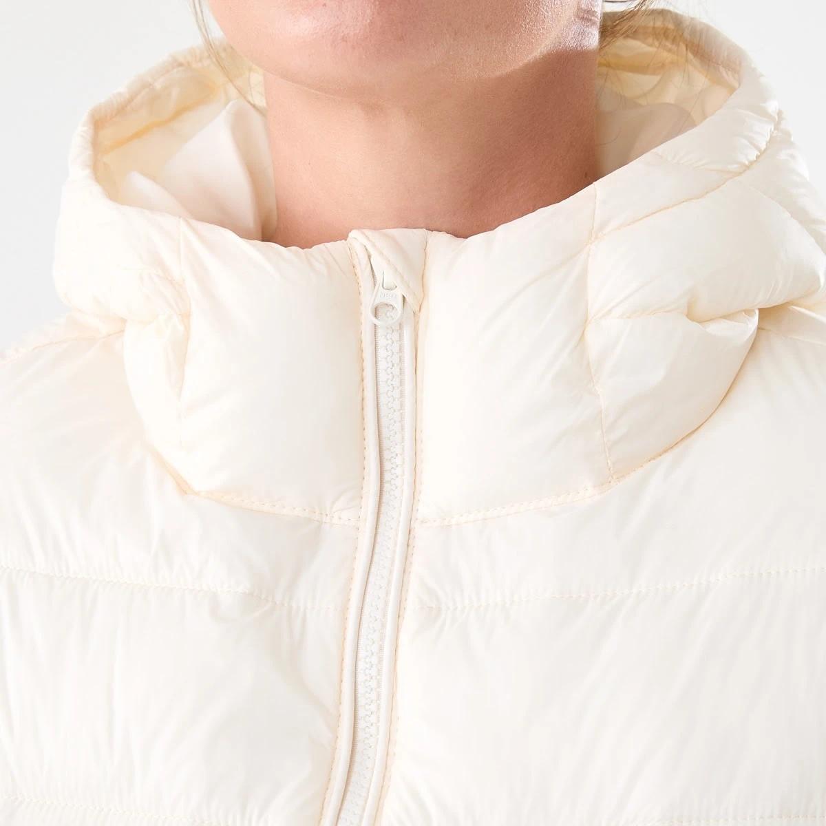 6 Active Womens Packable Puffer Jacket Ecru, 6 of 7
