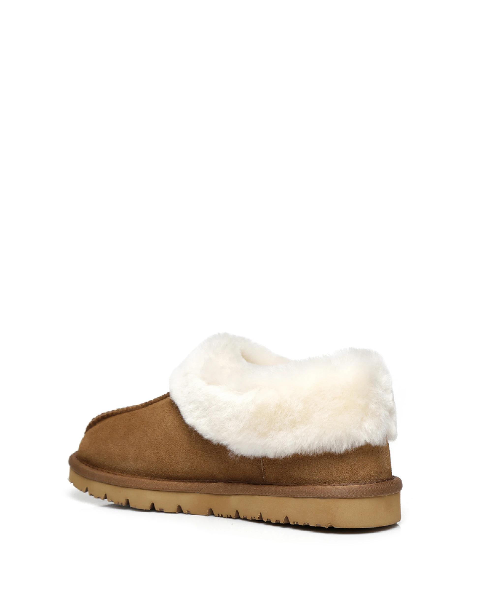 3 Australian Shepherd UGG Unisex Homey Slippers CHESTNUT, 3 of 5