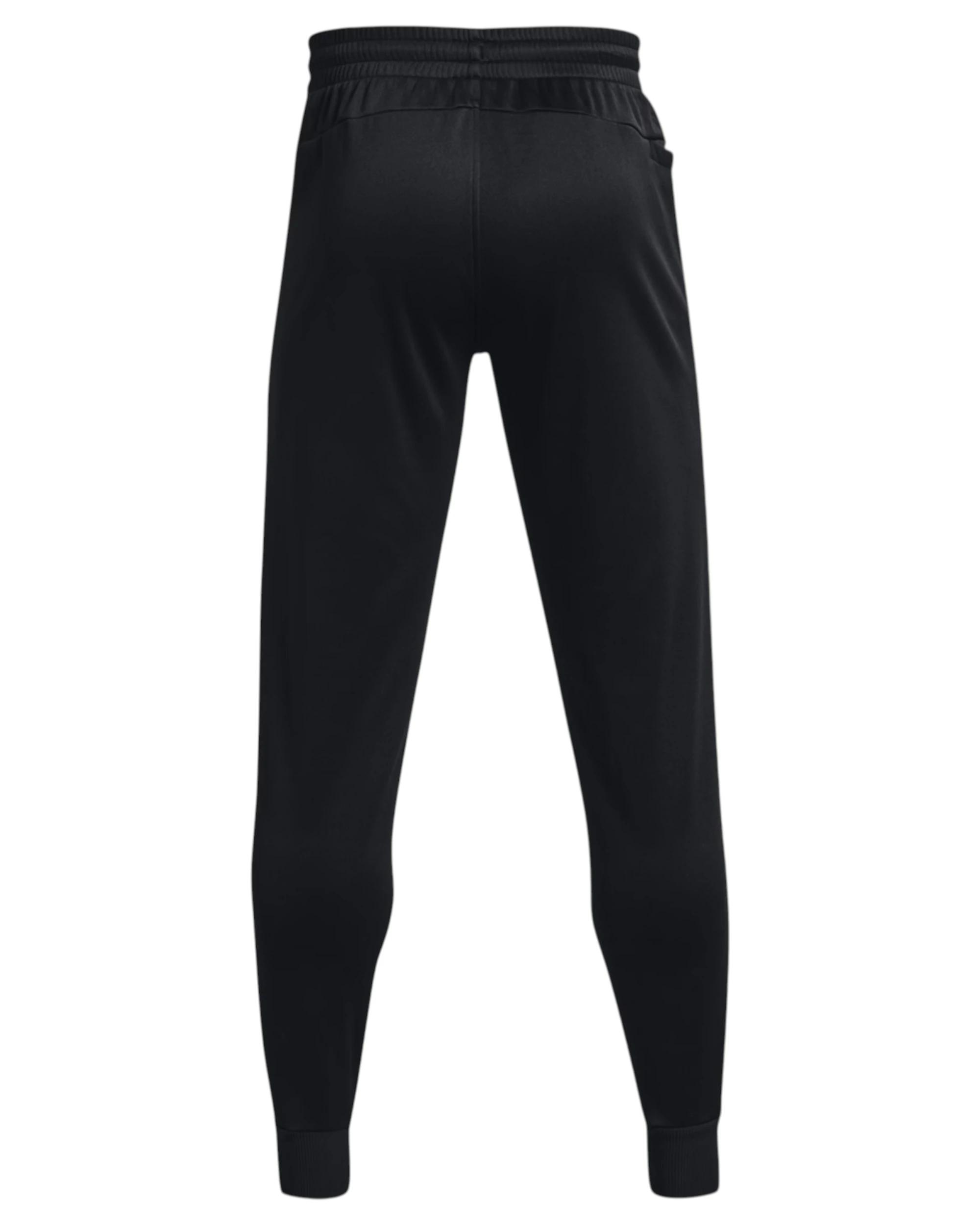 8 Under Armour Mens Essential Fleece Pants Black Joggers Athletic Trackies BLACK, 8 of 8