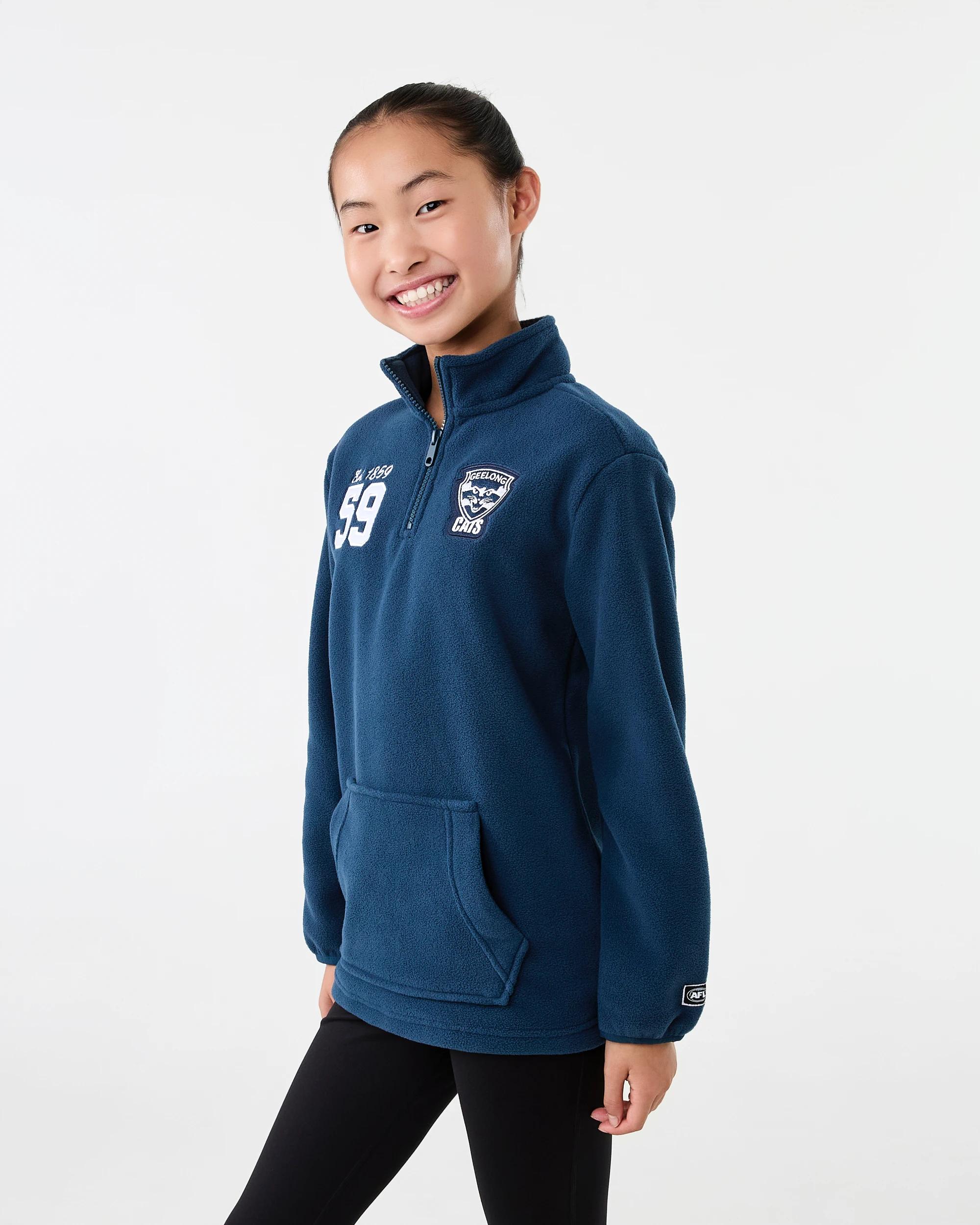 2 Official AFL Kids Polar Fleece Jacket Geelong, 2 of 10