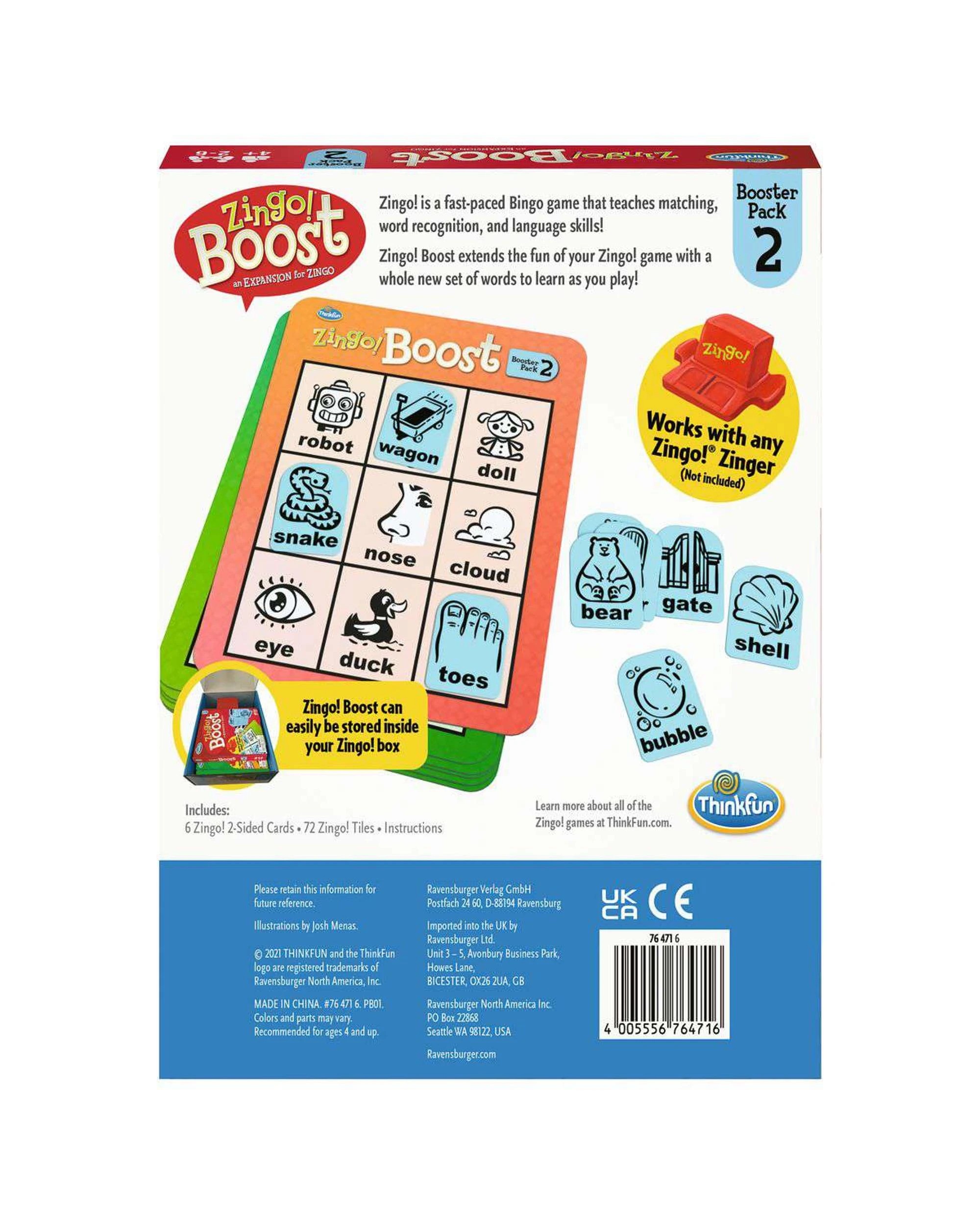 3 Zingo! Boost Booster Pack #2 Expansion Board Game, 3 of 3