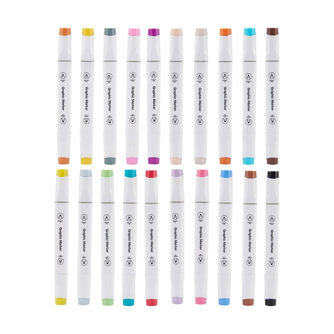 3 20 Pack Dual-Tip Markers Set - Cherry, 3 of 9