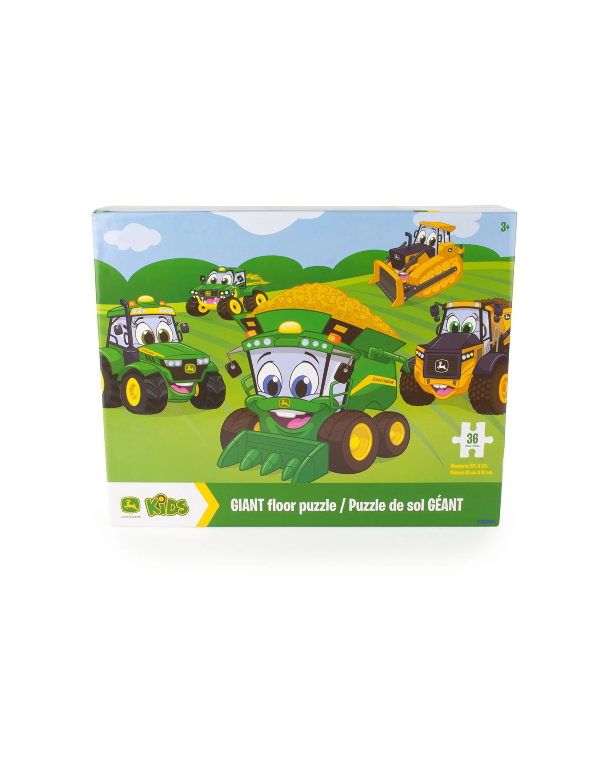 1 John Deere 36pc Kids Floor Puzzle Farm-Shaped Jumbo Pieces - Multi, 1 of 4